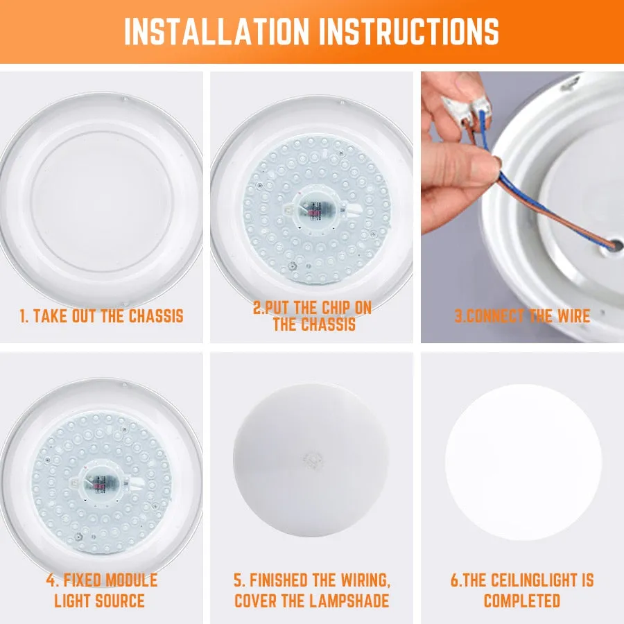 2022 LED Panel Circle Ring Light SMD2835 12W 18W 24W 36W LED Round /Square Ceiling decoration Ceiling Lamp AC 220V downlight