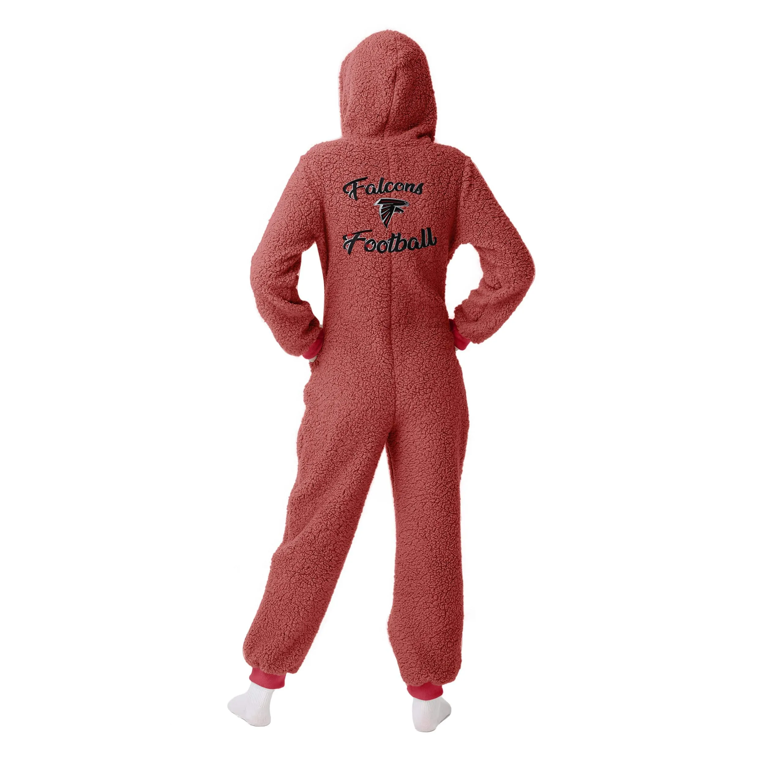 Atlanta Falcons NFL Womens Sherpa One Piece Pajamas