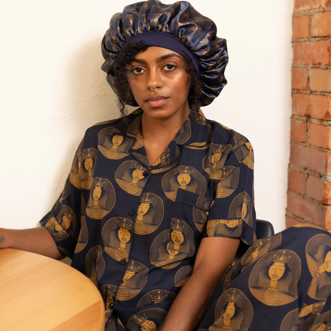 Black Royalty Pajama Set