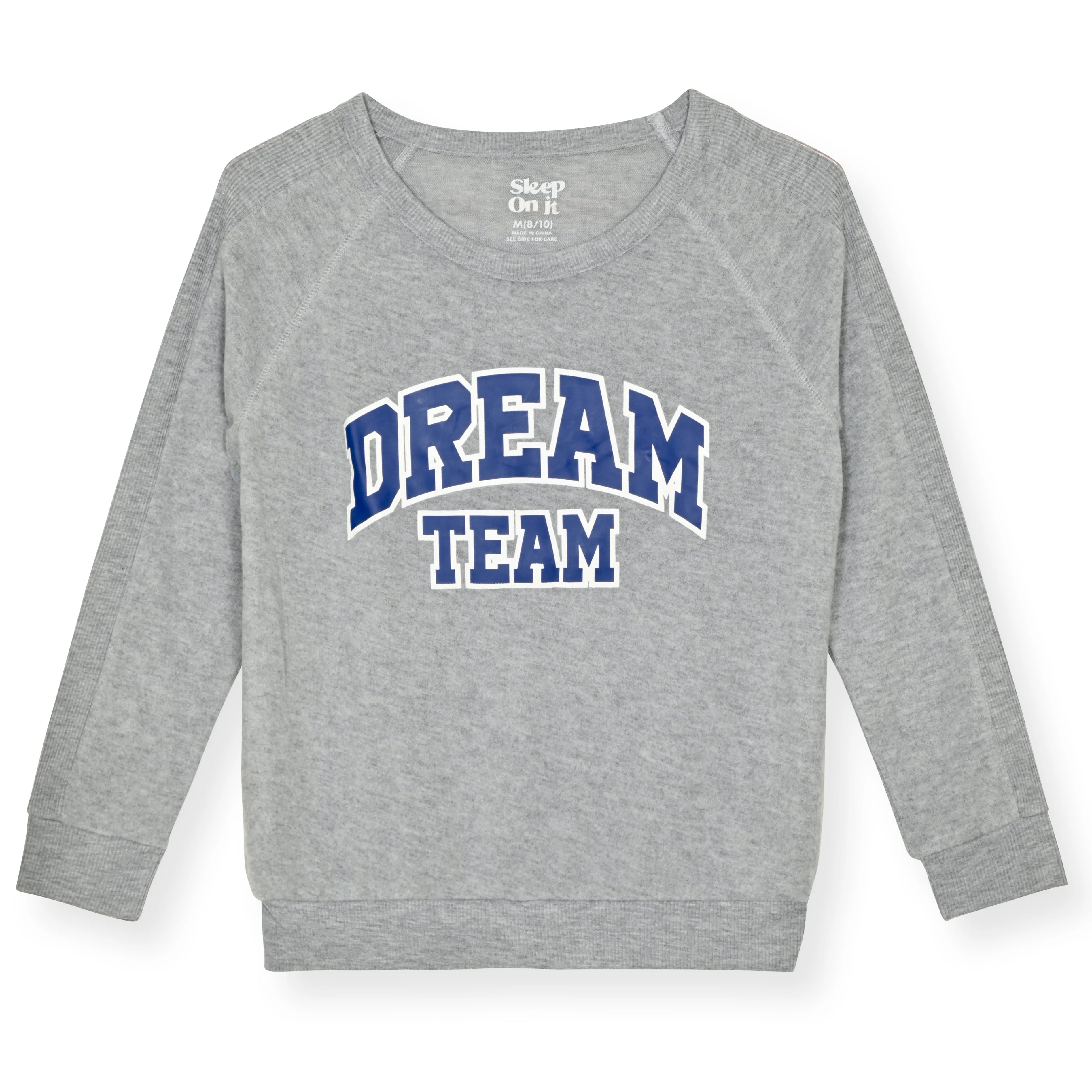 Boys 2-Piece Hacci Pajama Sets – Dream Team, Gray Pajama Sets for Boys