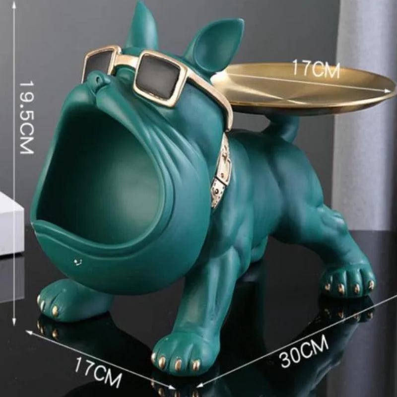 BULLDOG STORAGE BUTLER SCULPTURE