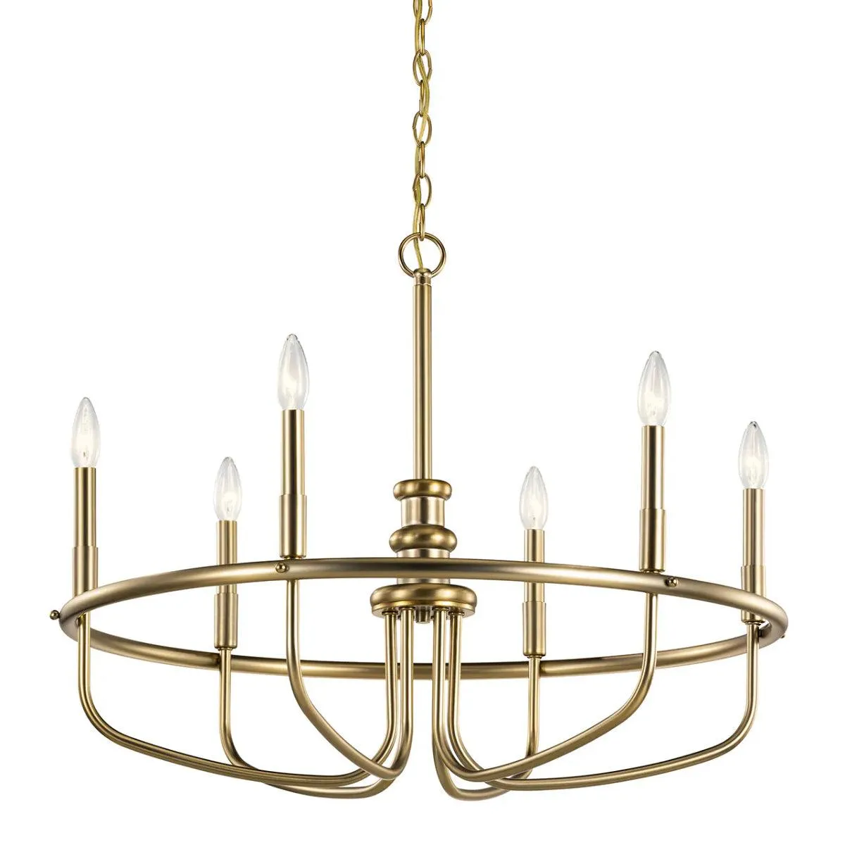 Capitol Hill 29" 6-Light Chandelier 1-Tier, Classic Bronze Finish