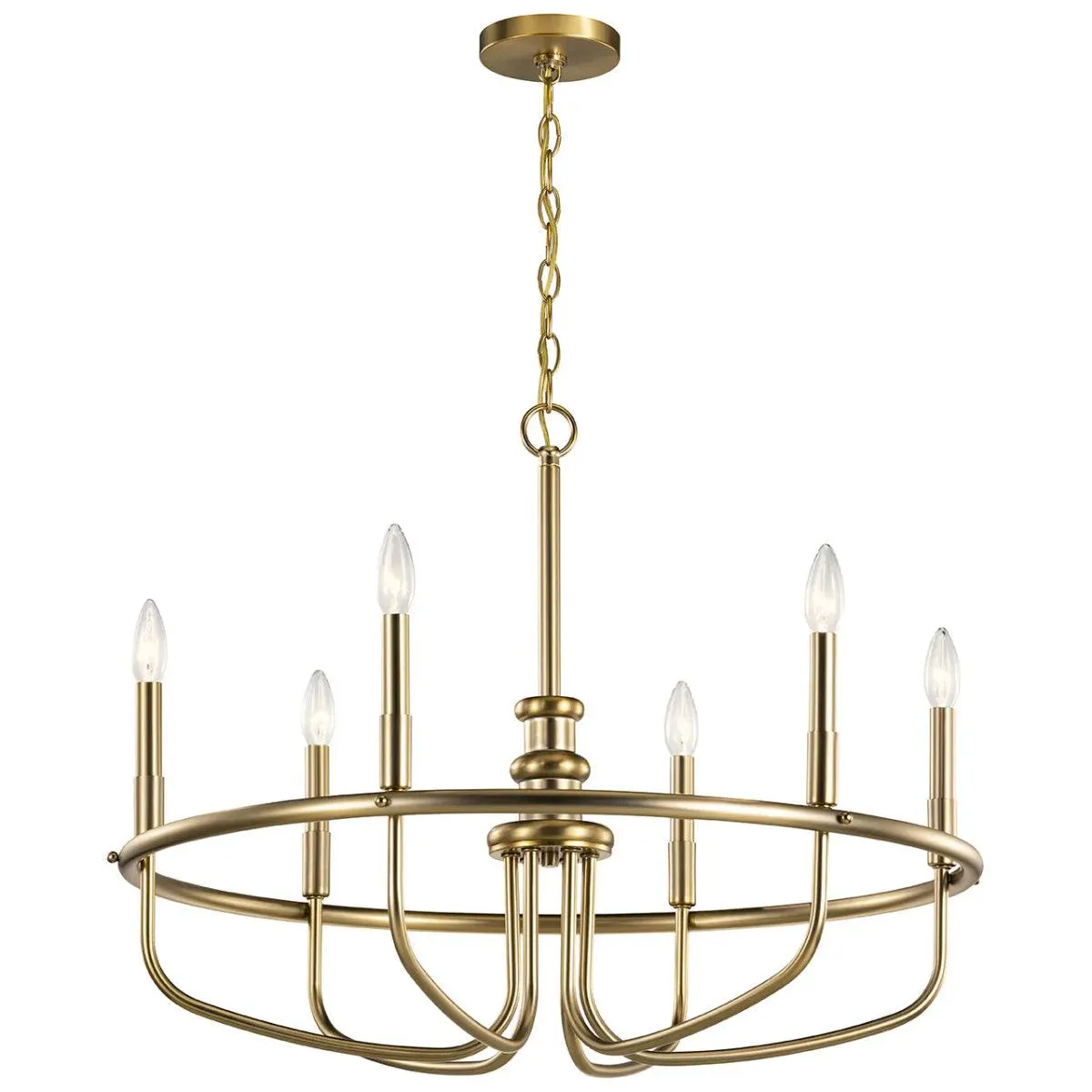 Capitol Hill 29" 6-Light Chandelier 1-Tier, Classic Bronze Finish