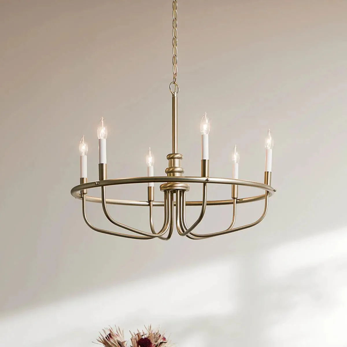 Capitol Hill 29" 6-Light Chandelier 1-Tier, Classic Bronze Finish
