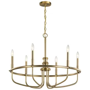 Capitol Hill 29" 6-Light Chandelier 1-Tier, Classic Bronze Finish