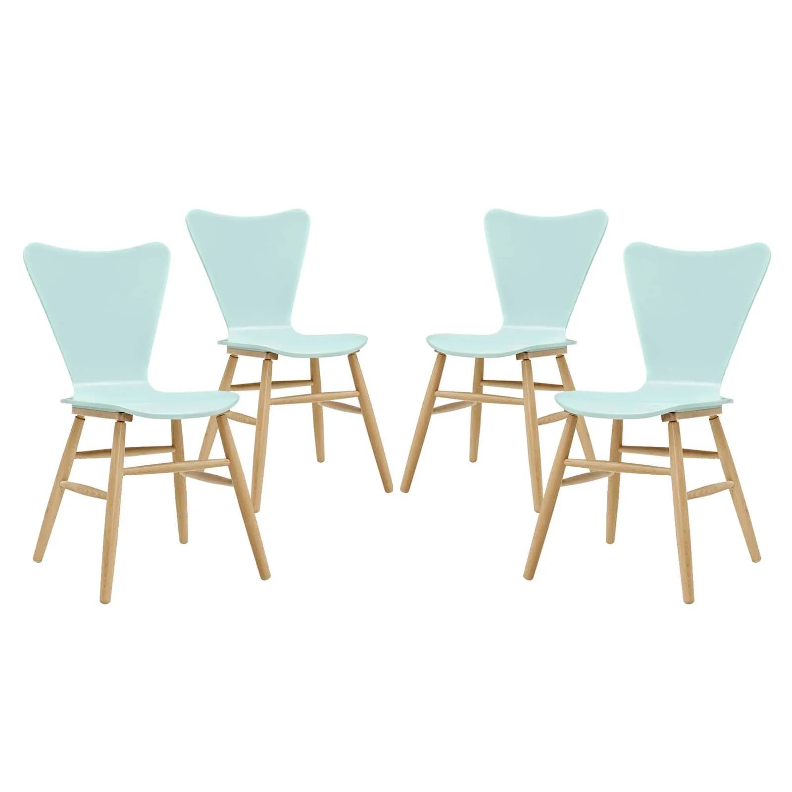 Cascade Dining Chair Set of 4 Light Blue EEI-3380-LBU