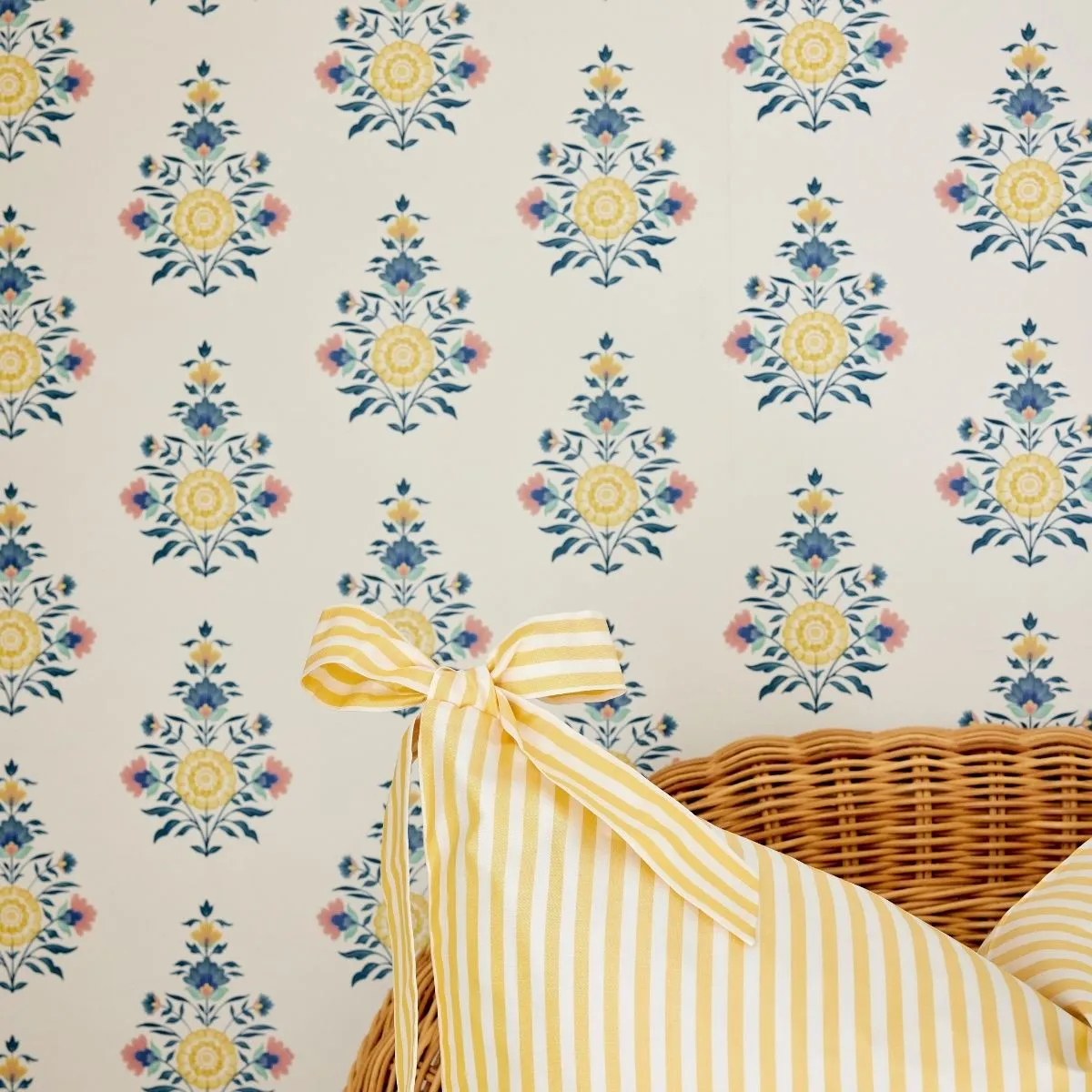 Celeste Block Print Wallpaper