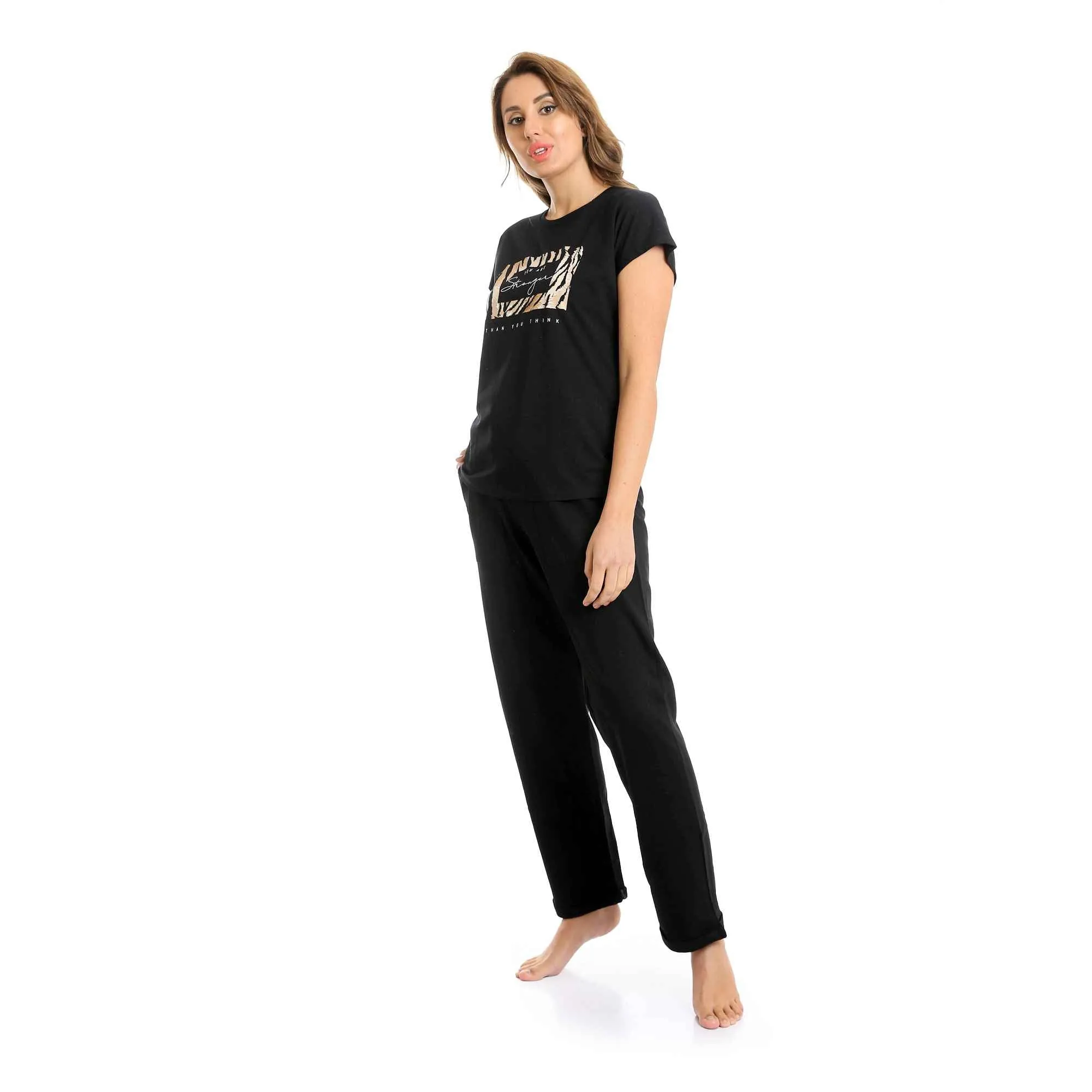 Comfortable and Stylish Activewear Pajamas For Women - Black