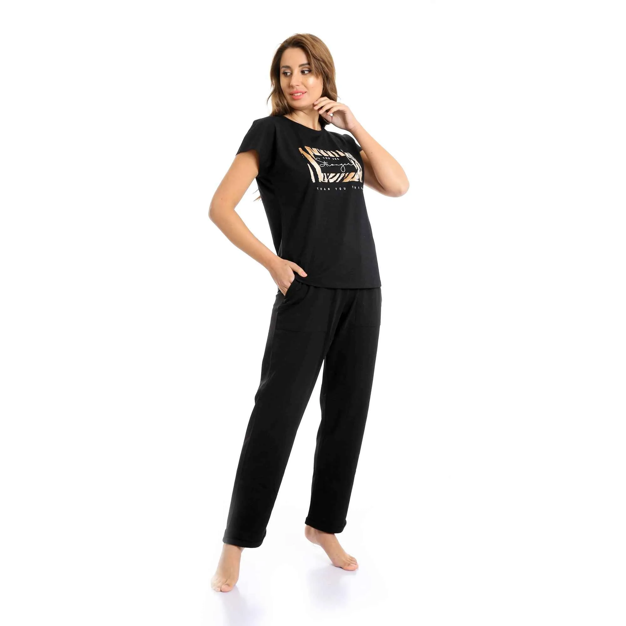 Comfortable and Stylish Activewear Pajamas For Women - Black