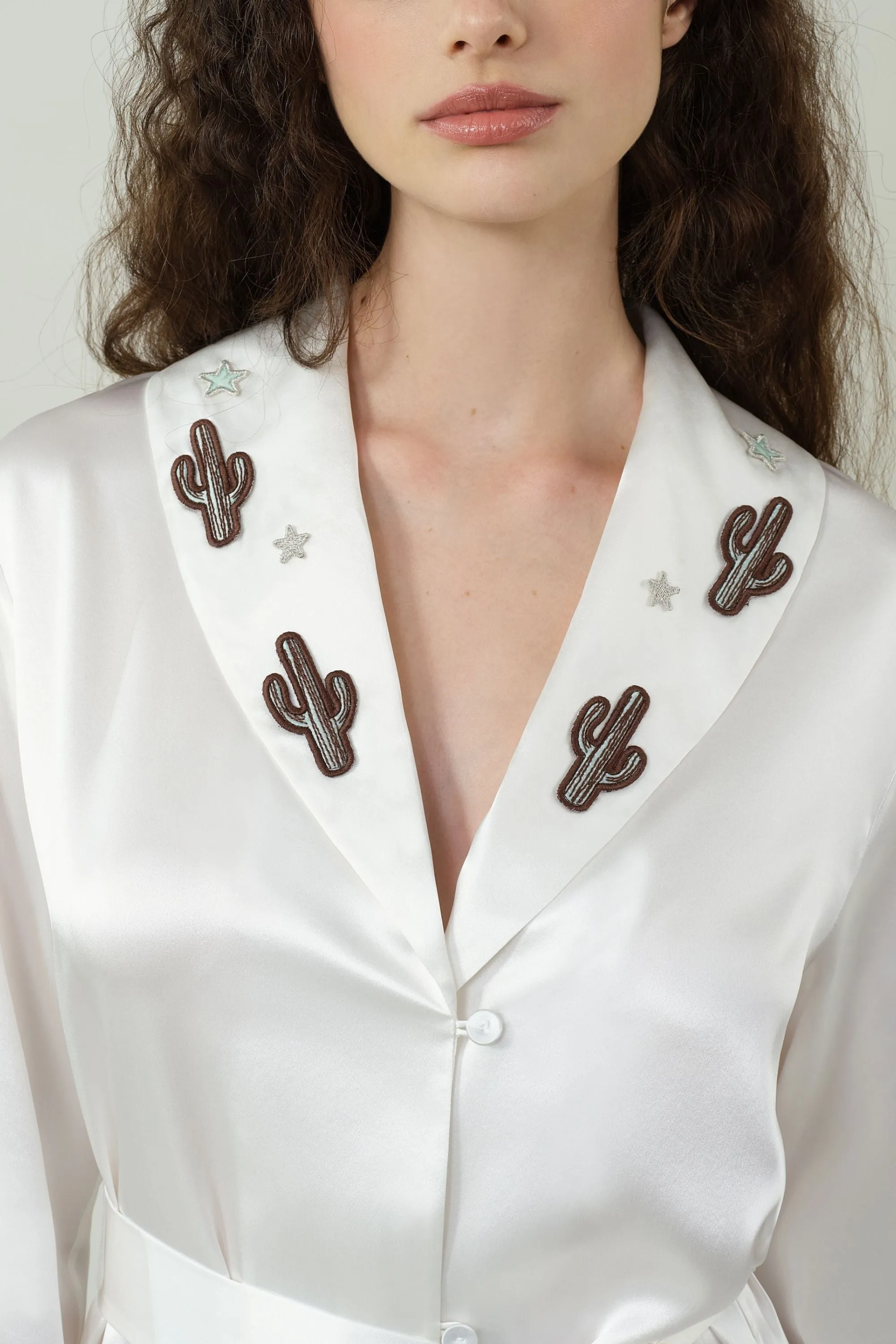 Cowboy Fringed Silk Pyjama Set
