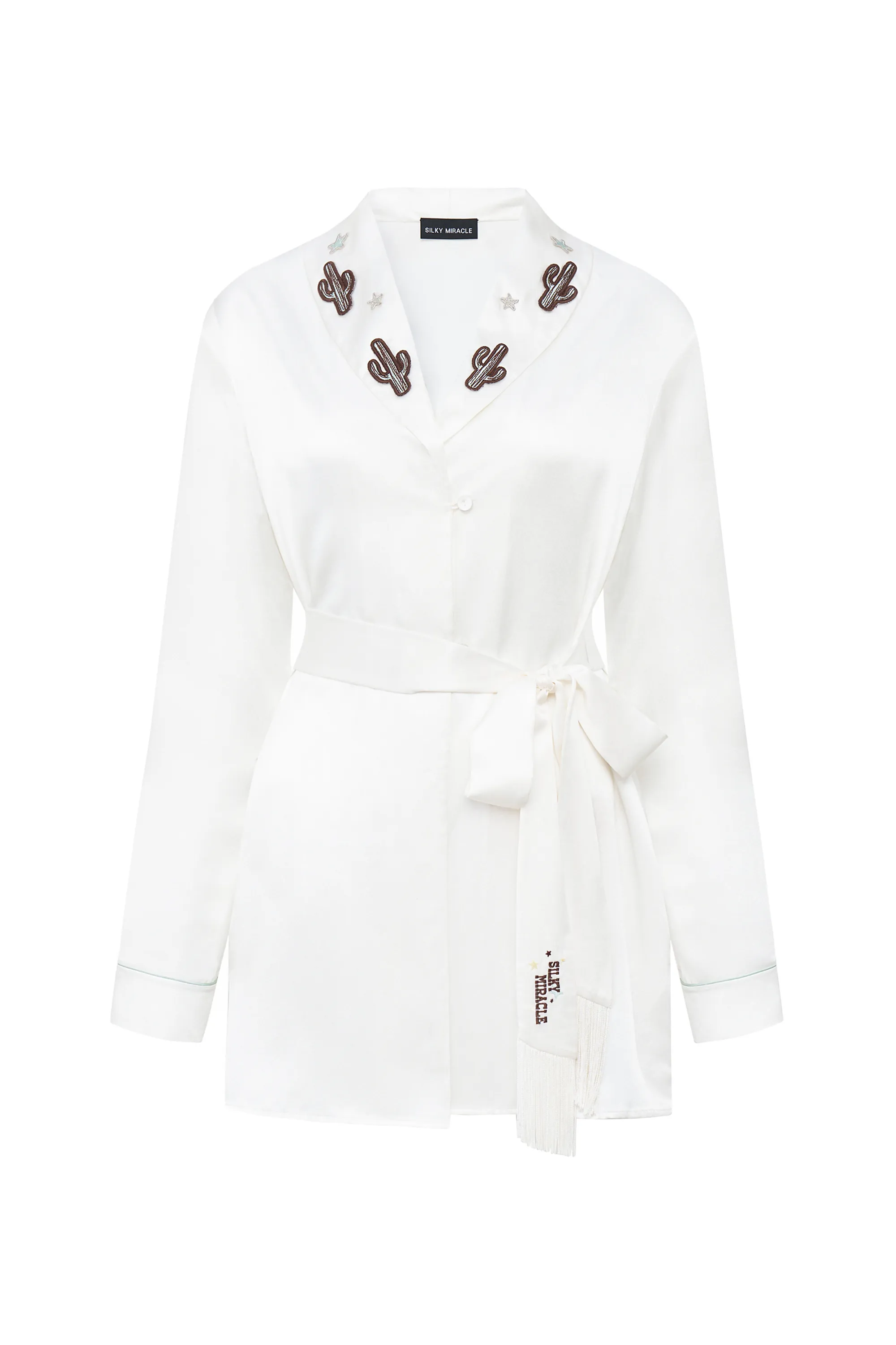 Cowboy Fringed Silk Pyjama Set