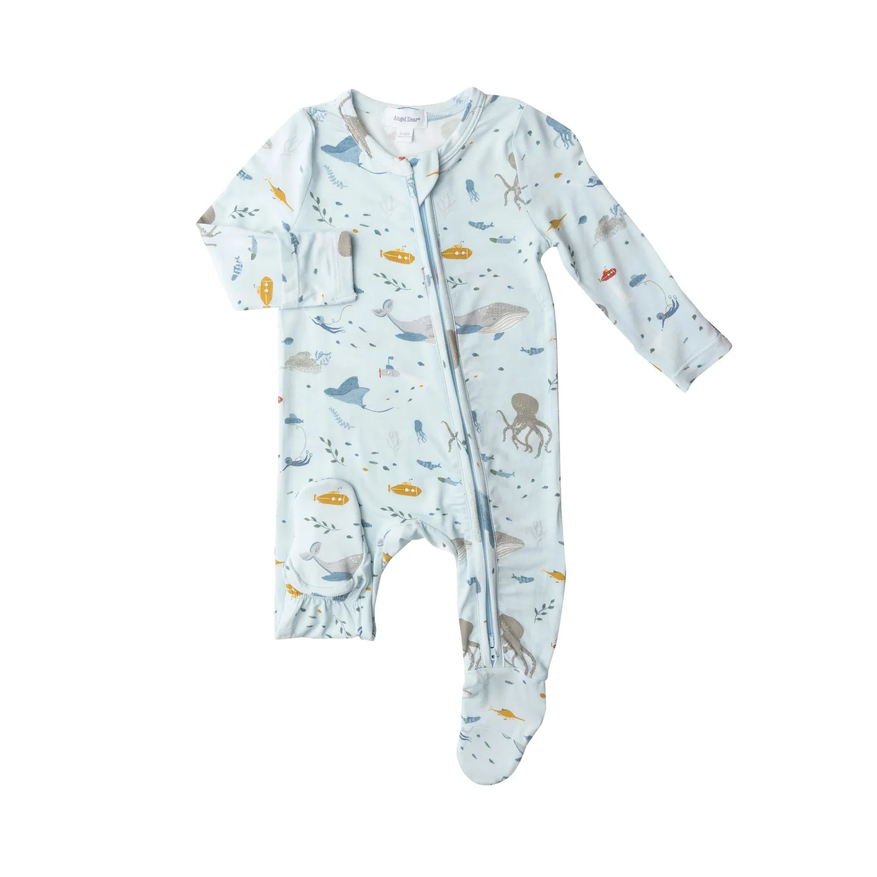 Deep Blue Explorer Zipper Footie