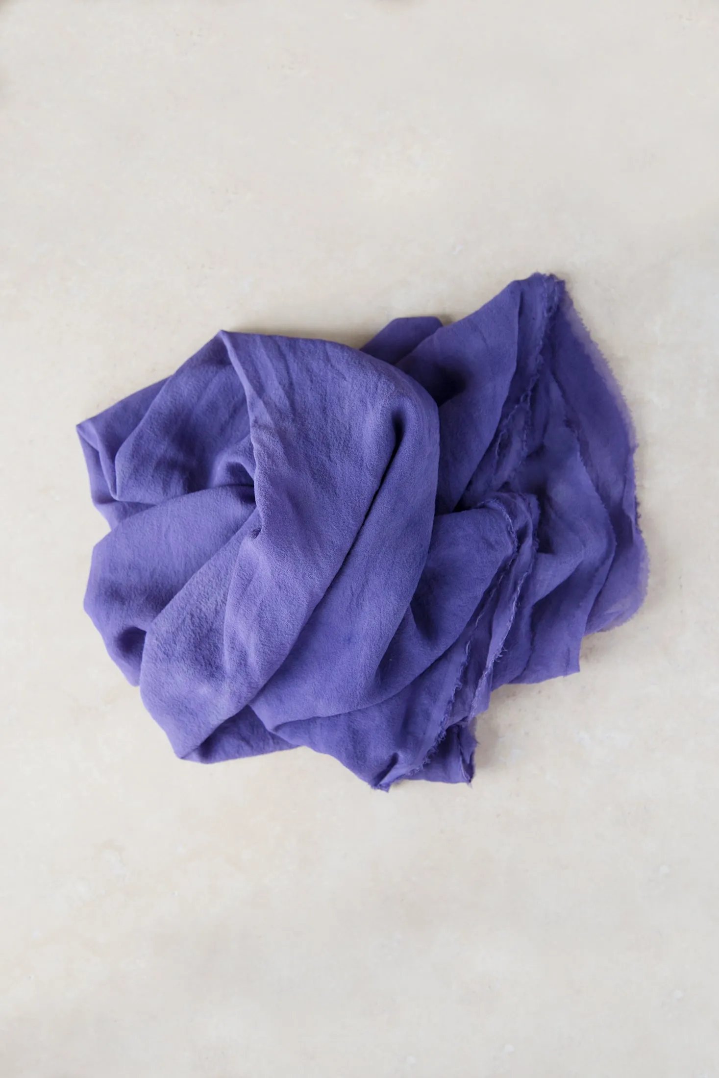 Deep Violet Silk Chiffon Styling Cloth