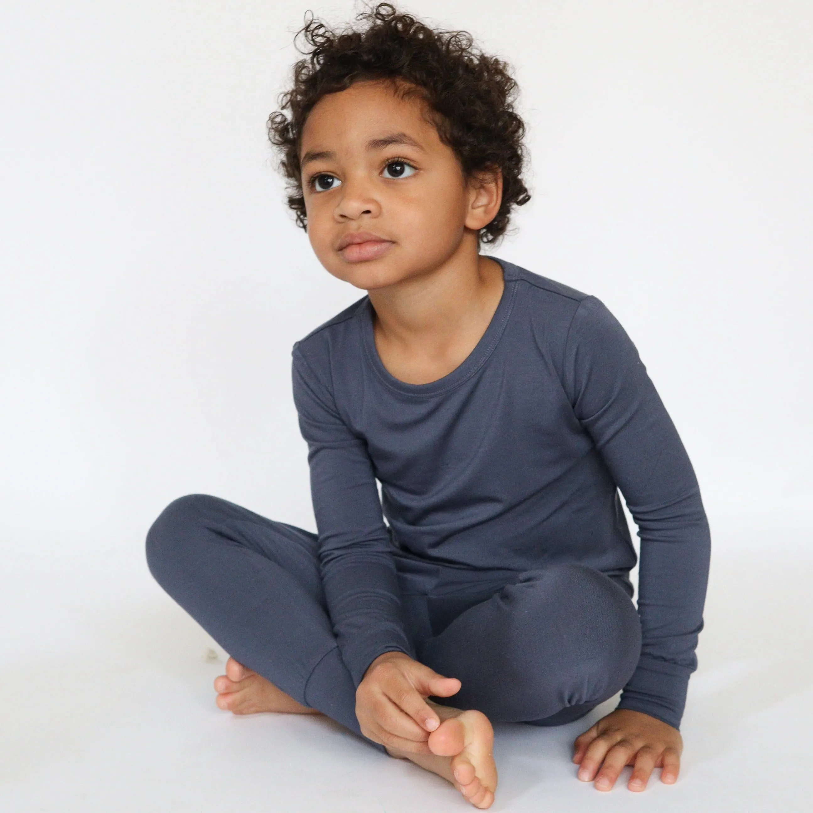 Dusty Blue 2pc Long Set - 7Y