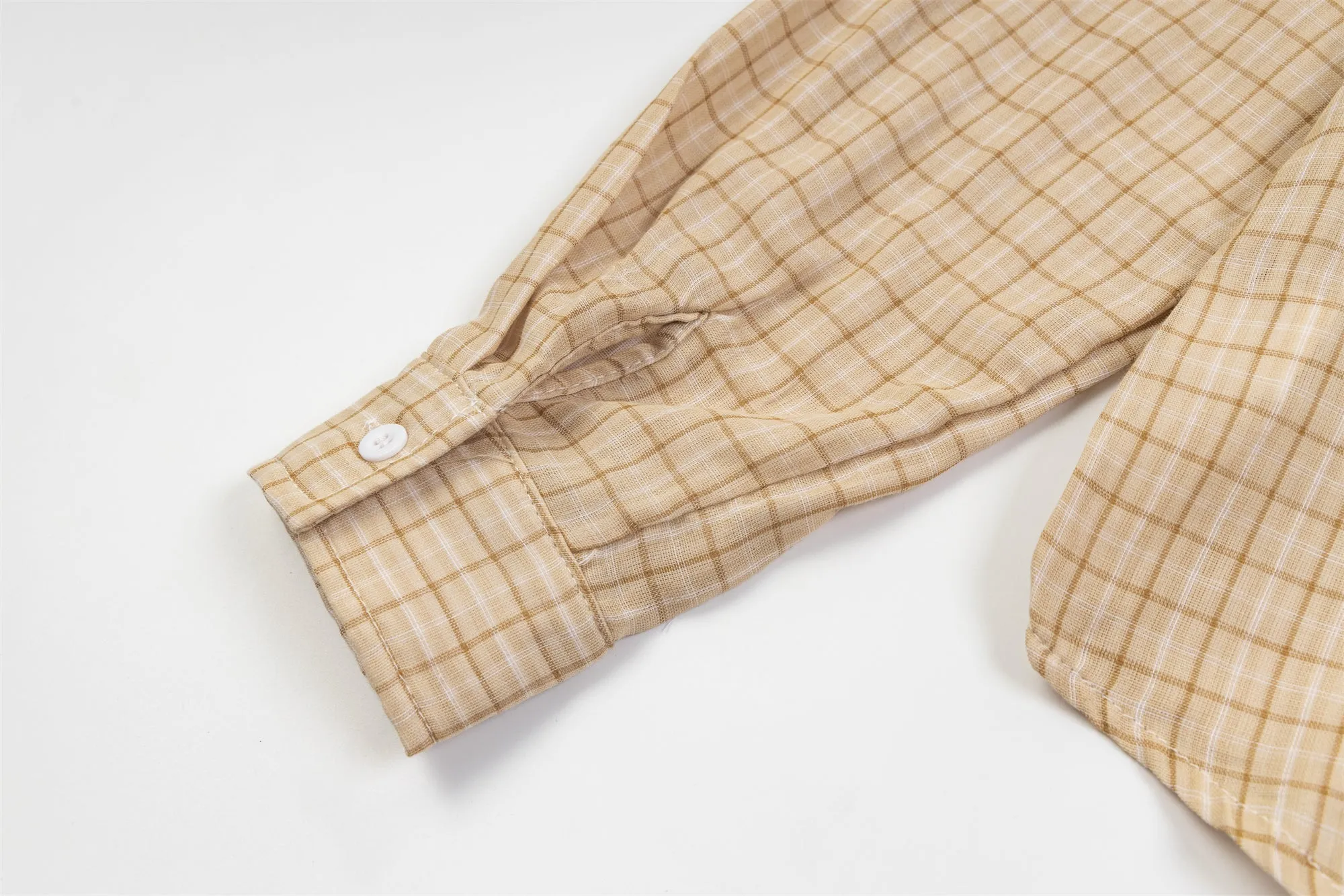 Faire Echo blue plaid long-sleeve Shirt