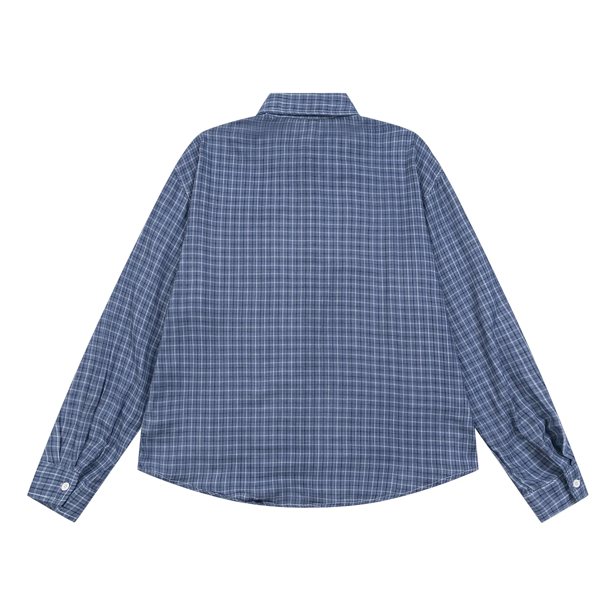 Faire Echo blue plaid long-sleeve Shirt