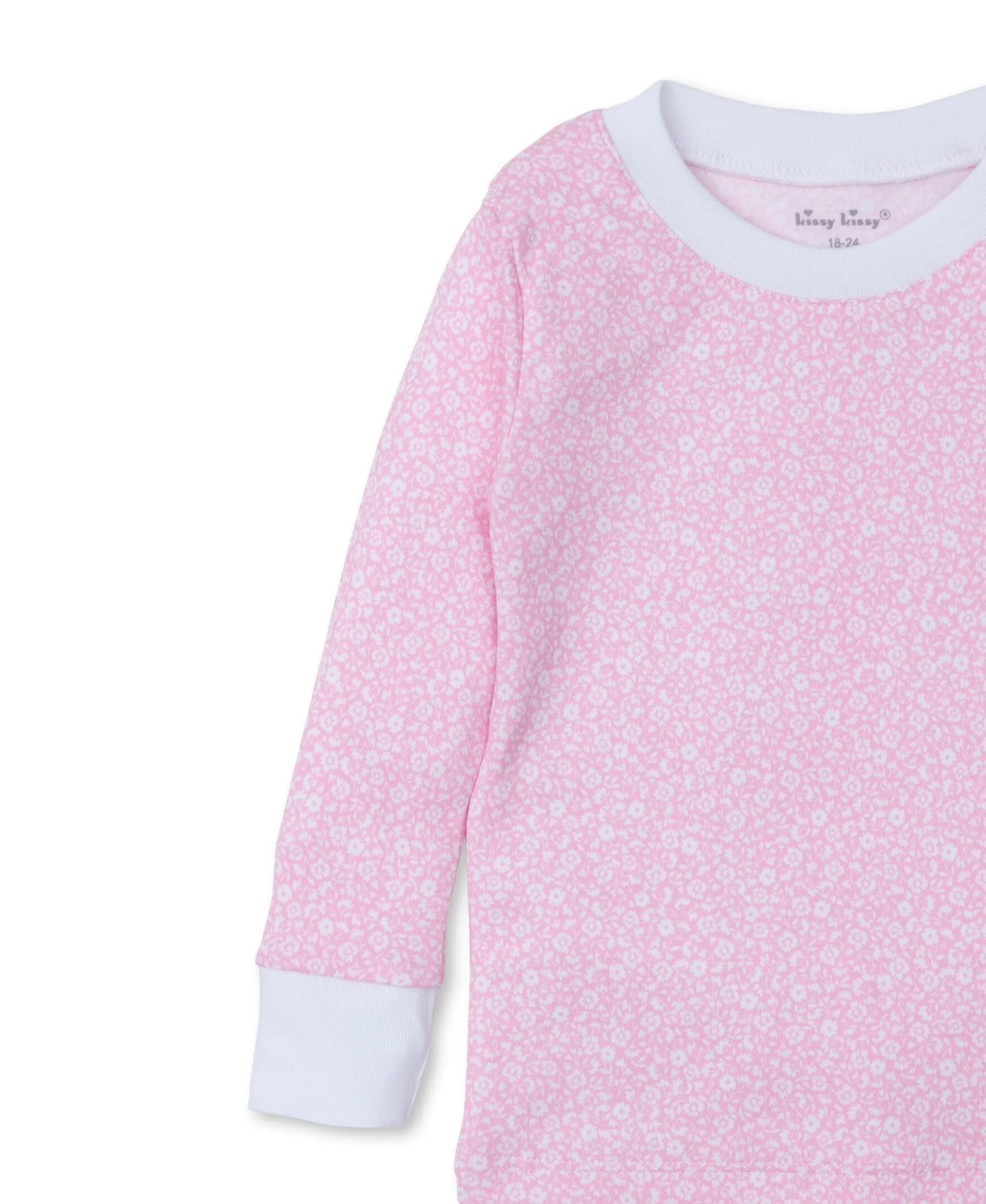 Fall Flower Patch Pajamas Set - Pink