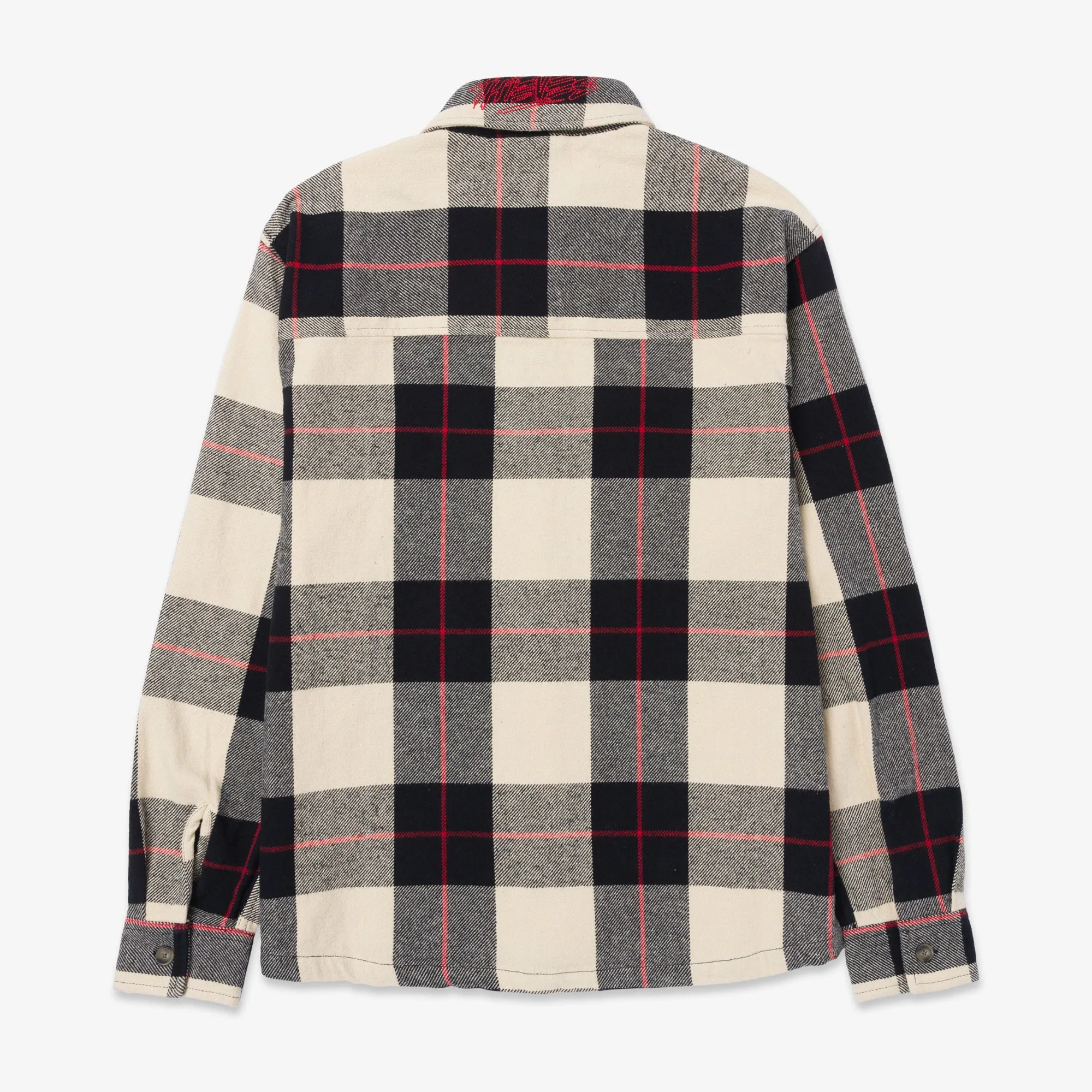 FW24 Premium Cream Flannel Overshirt from Foundations Collection