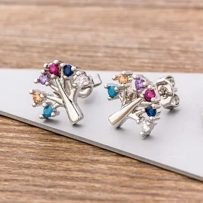 Hot Sale 28 Styles Classic Virgin Mary Stud Earrings For Women