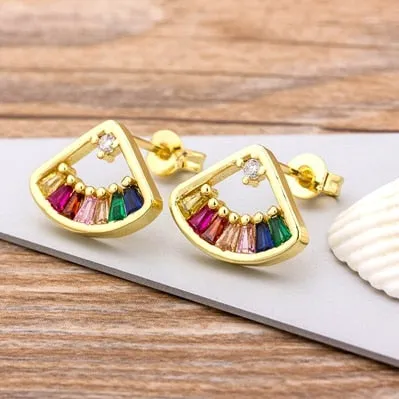 Hot Sale 28 Styles Classic Virgin Mary Stud Earrings For Women
