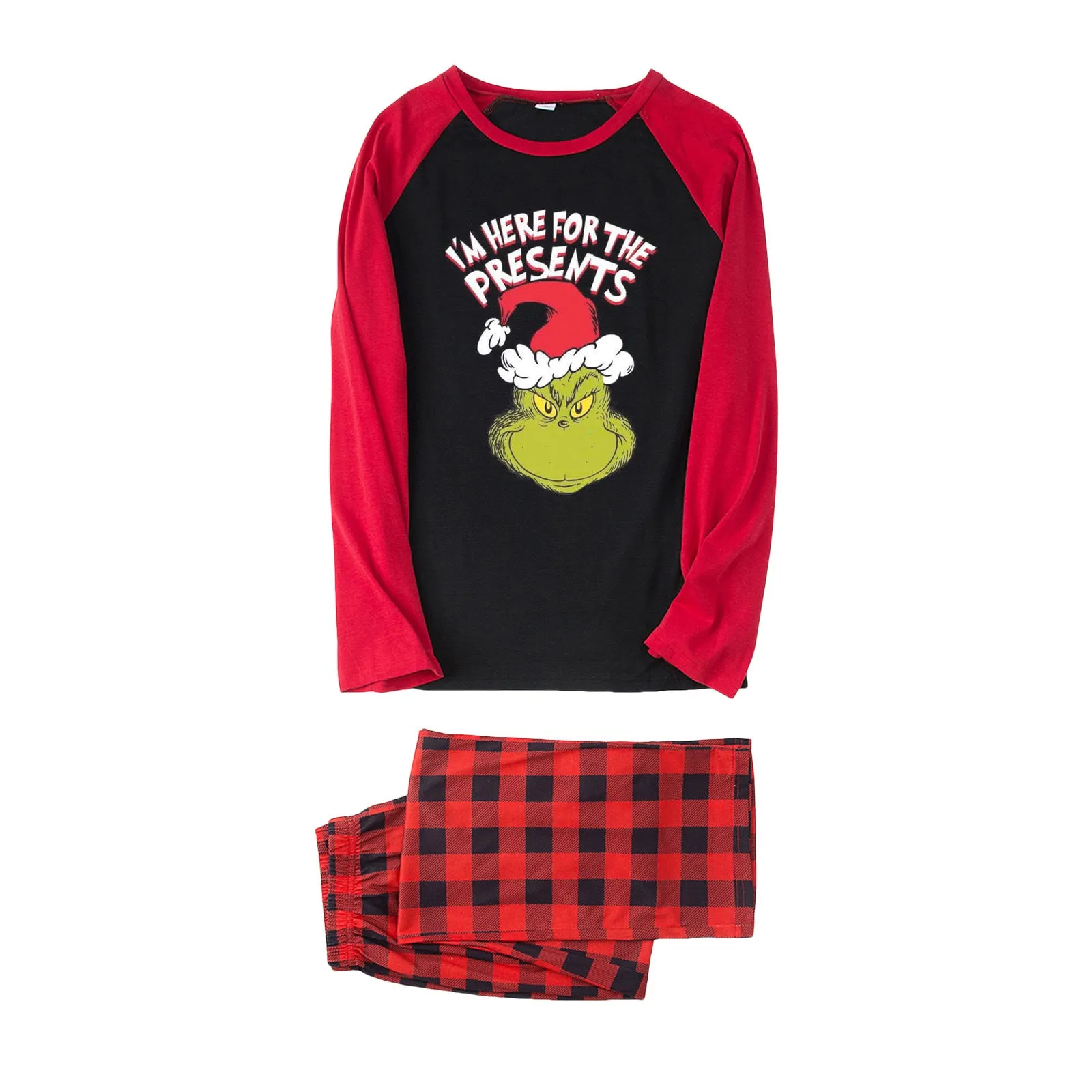 “I'm Here For The Presents” Christmas Grinch Pajama Set