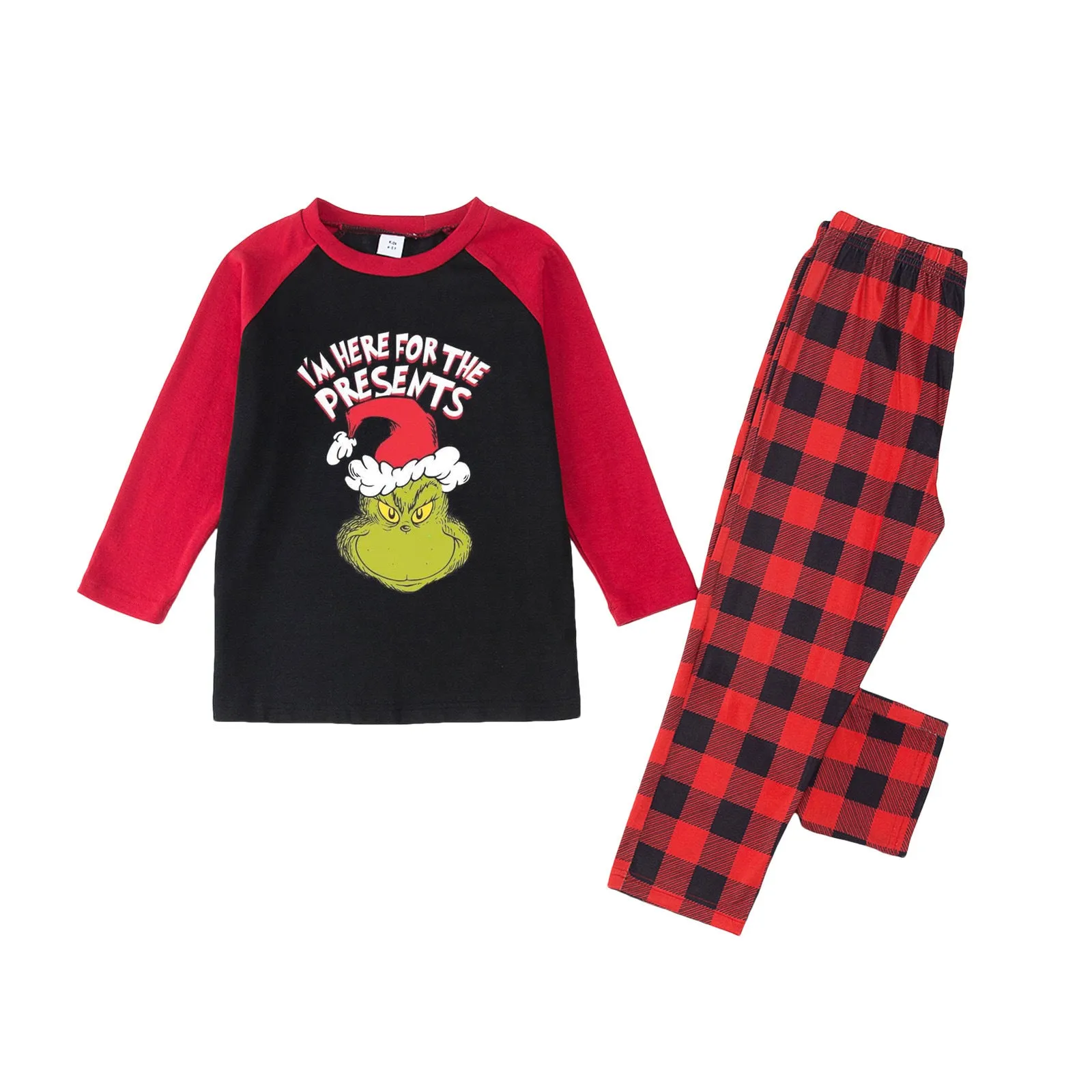 “I'm Here For The Presents” Christmas Grinch Pajama Set