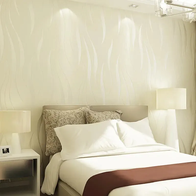 Modern 3D Non-Woven Flocking Wallpaper