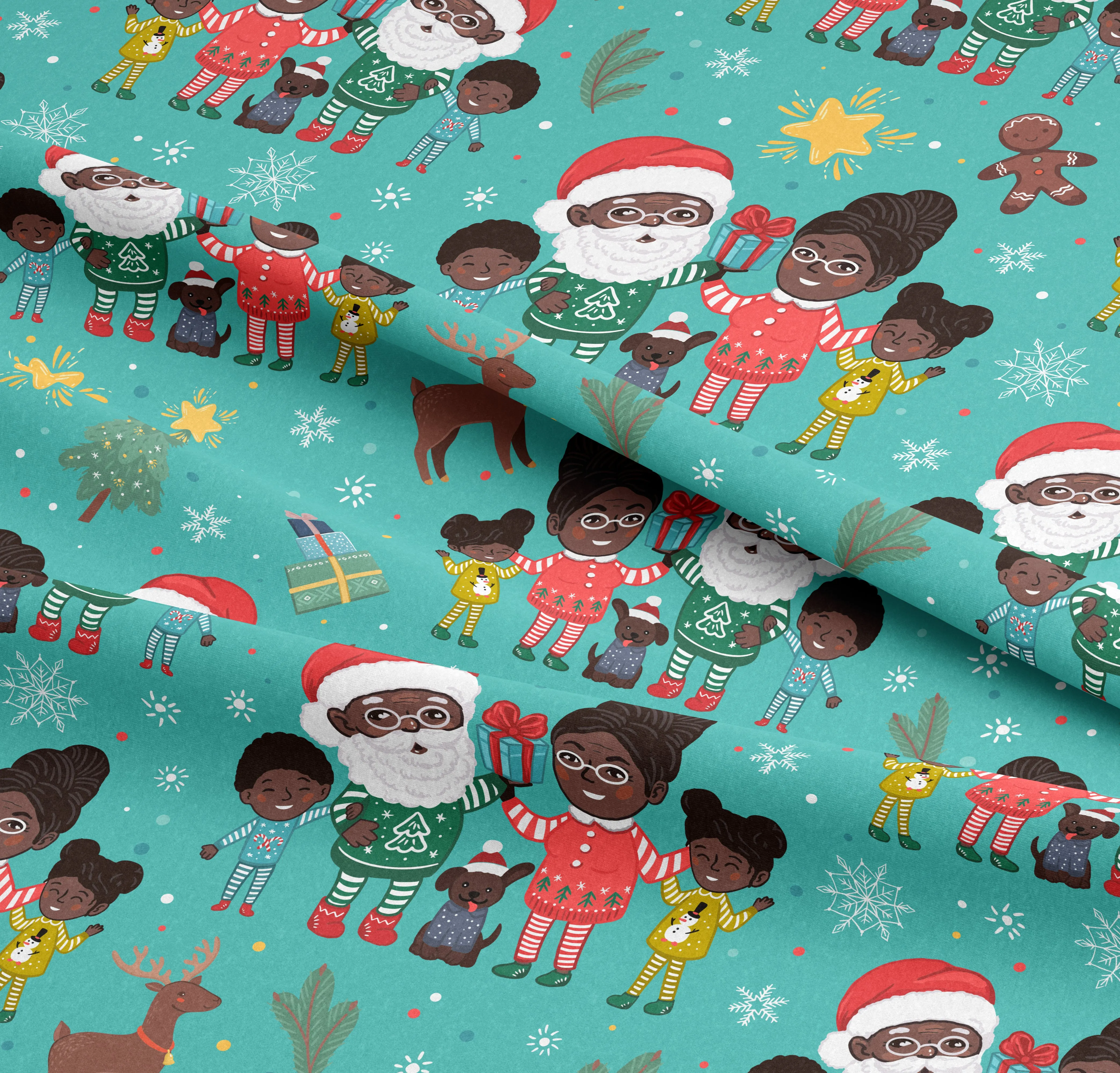Mr. & Mrs Claus Kids' Coral Fleece Pajama Pants (2-7Y)