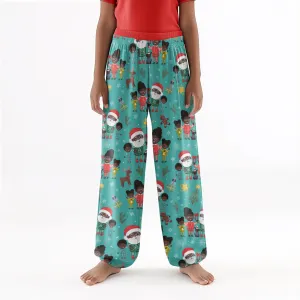 Mr. & Mrs Claus Kids' Coral Fleece Pajama Pants (2-7Y)