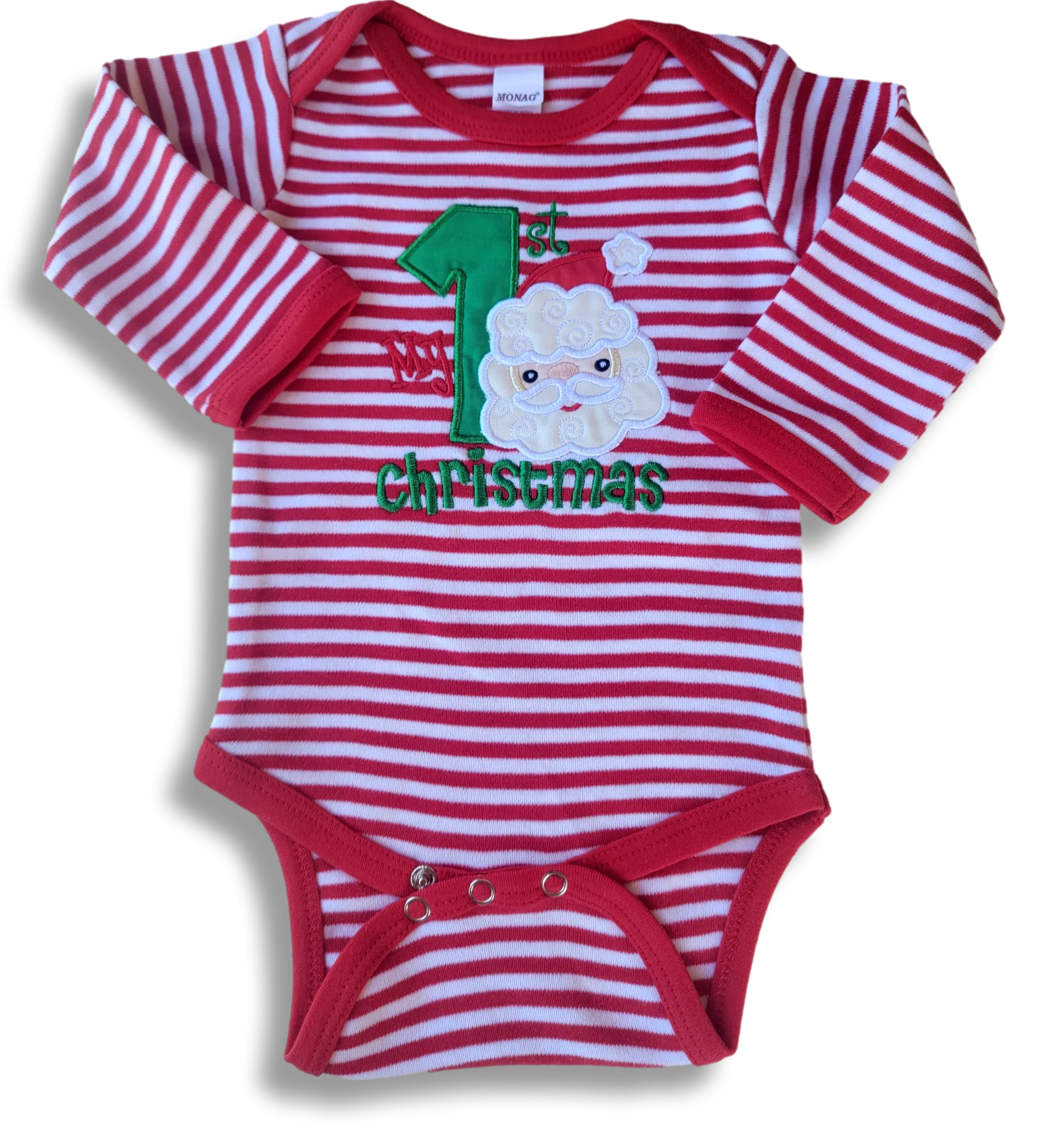 My First Christmas pjs - Red and White baby Christmas pajamas -  Santa Claus  Kids  Pajamas -  Baby First Christmas pajamas