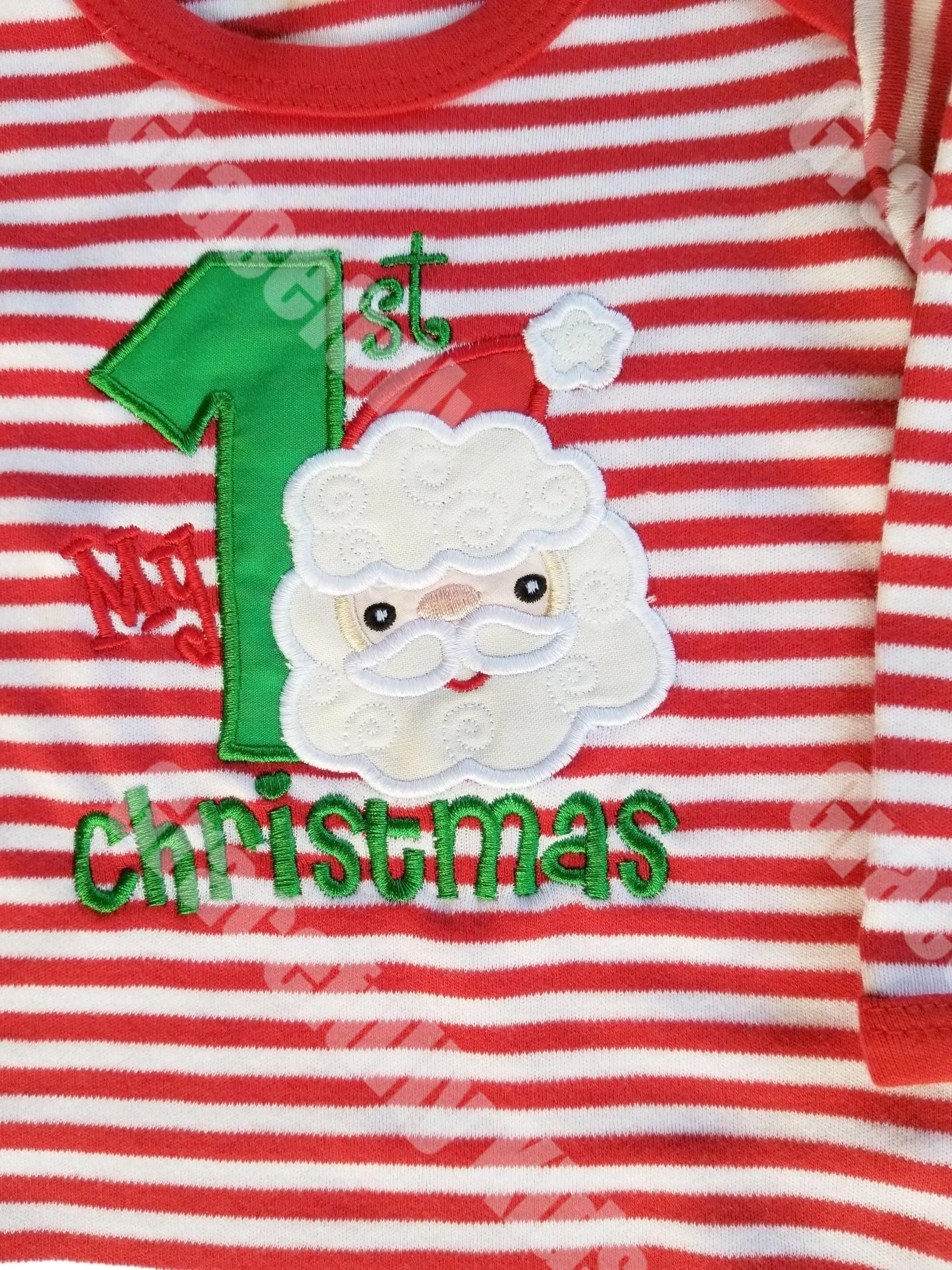 My First Christmas pjs - Red and White baby Christmas pajamas -  Santa Claus  Kids  Pajamas -  Baby First Christmas pajamas