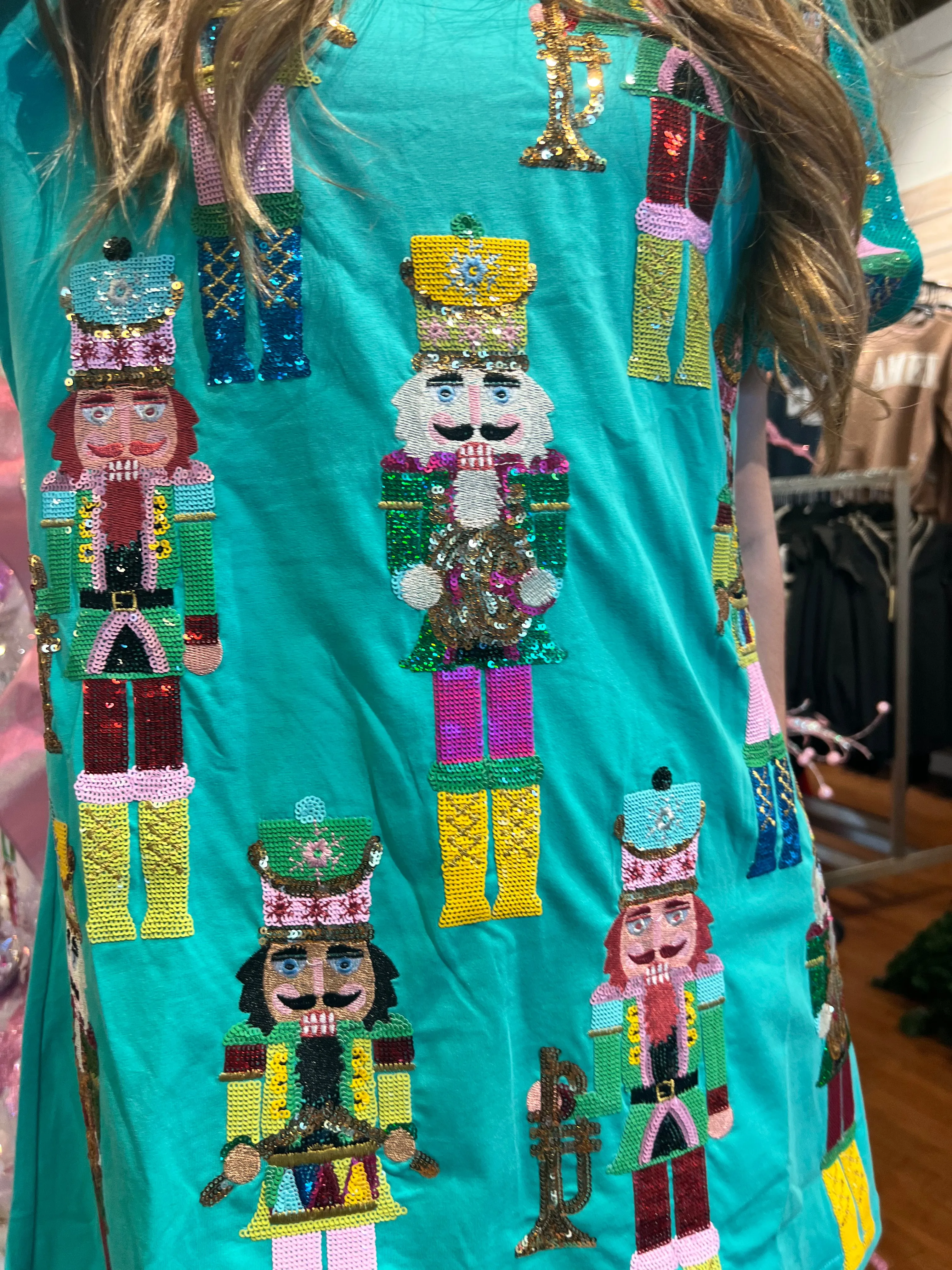Nutcracker Band Poof Sleeve Dress