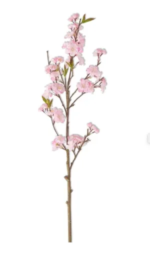Pink Cherry Blossom Spray 36"