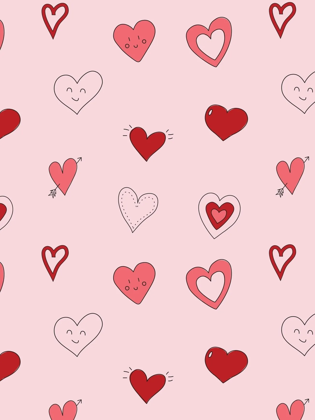 Pink Hearts Zipper Footie