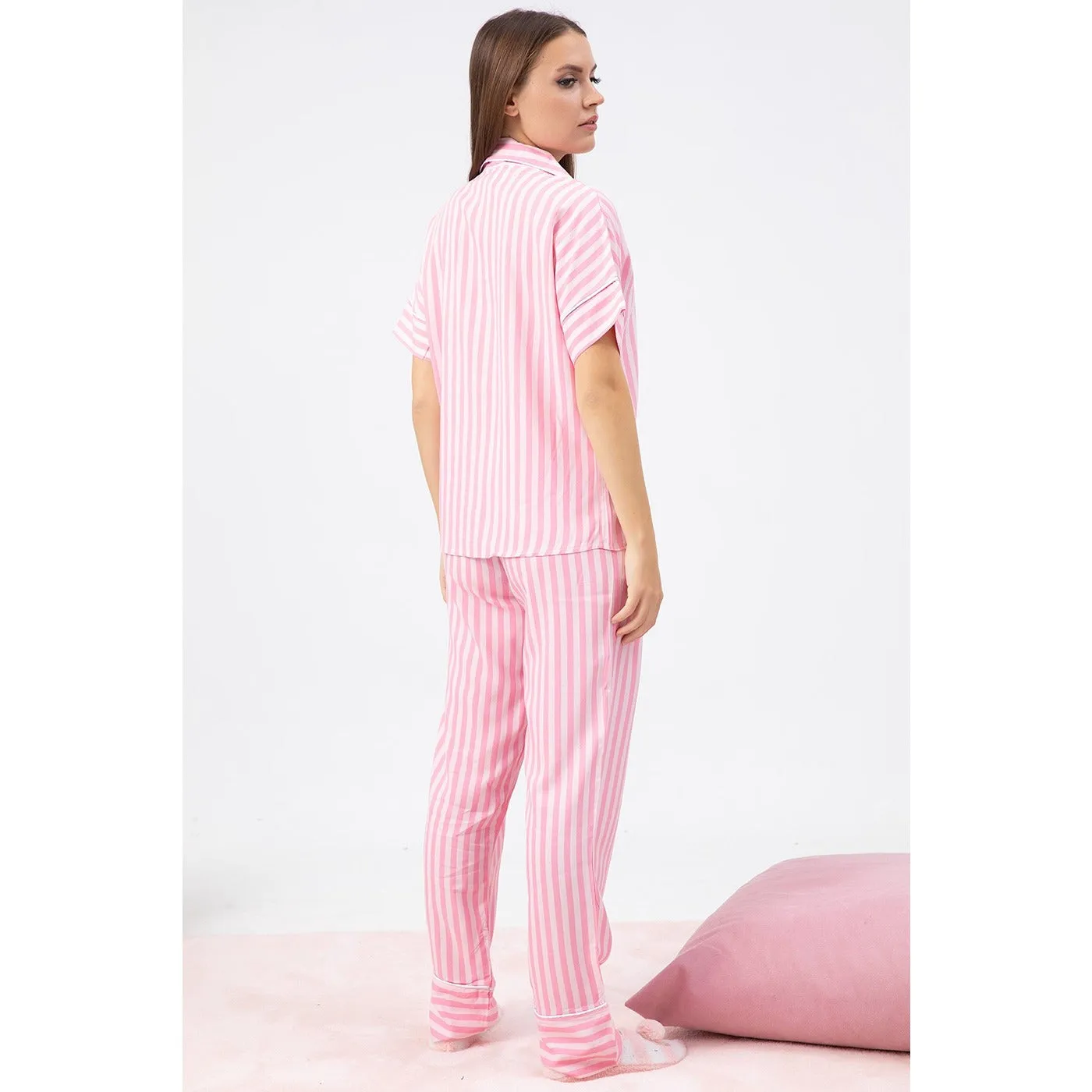 Pink Stripes PJ Set