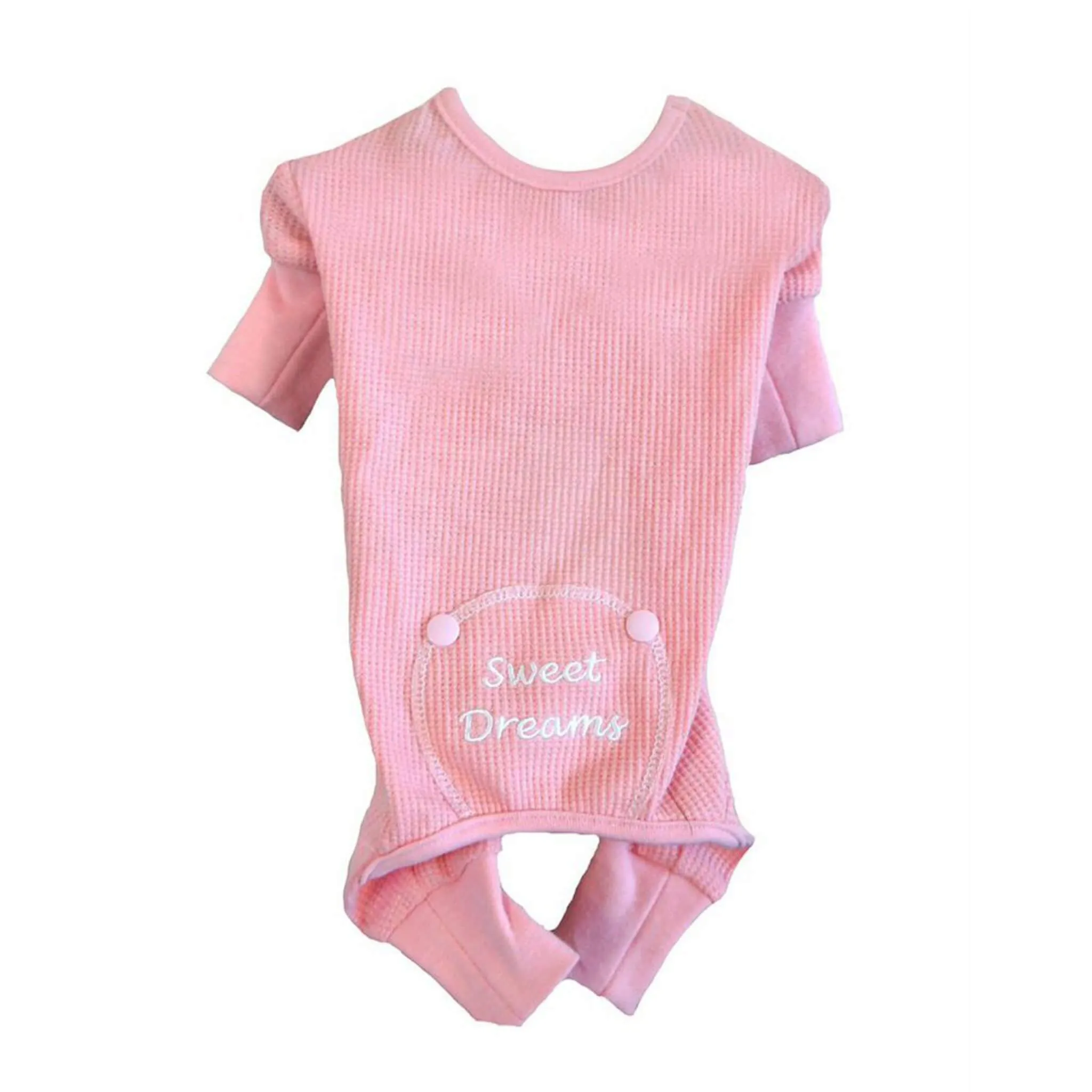 Pink Sweet Dreams Thermal Dog Pajamas