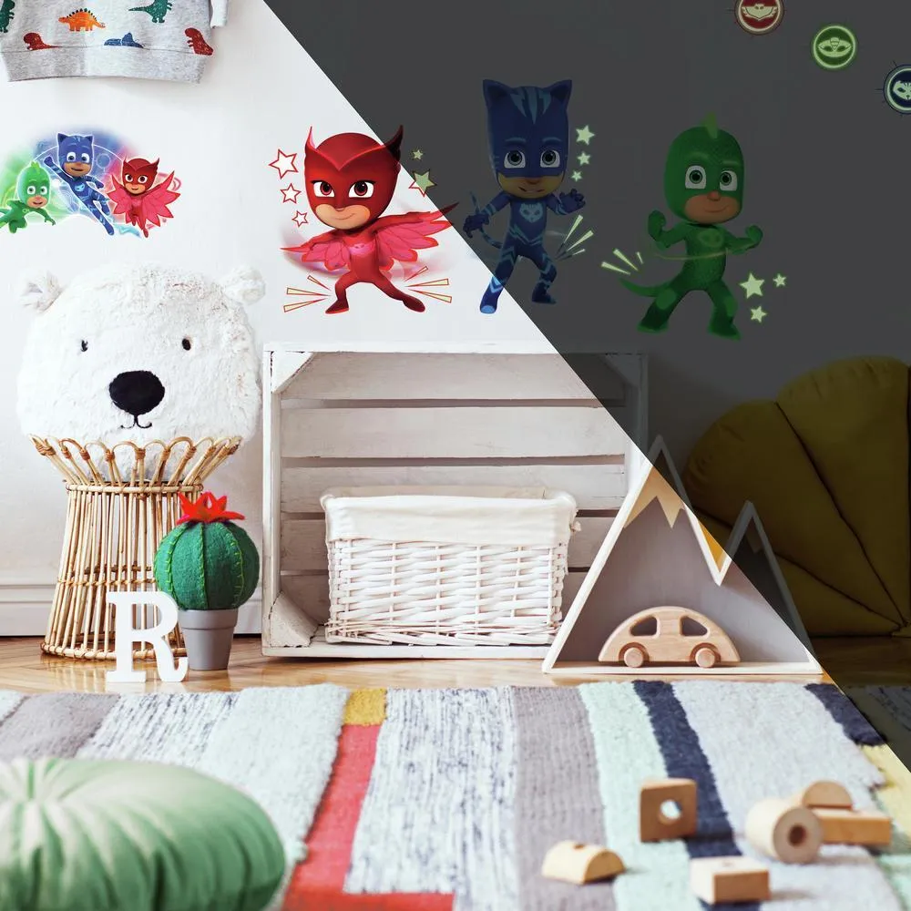 PJ Masks Peel and Stick Wall Decals with Glow