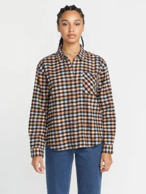 Plaid To Meet U Long Sleeve Shirt - Winter Orchid