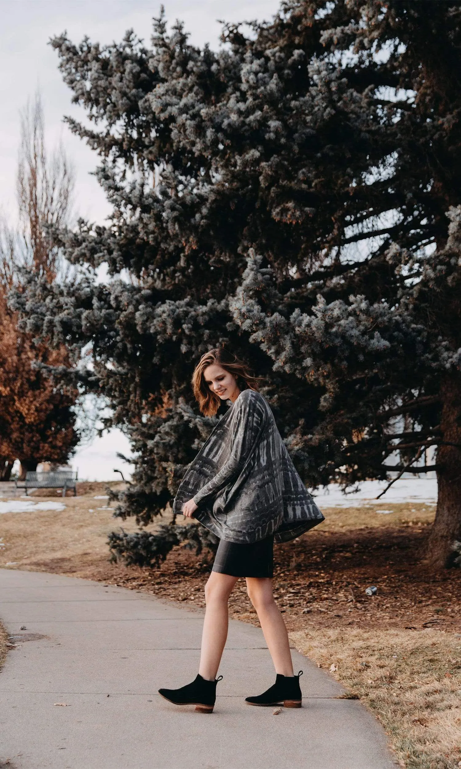 River   Sky Night Out Tie Dye Cardigan