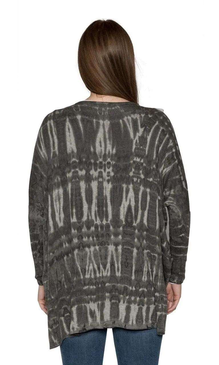 River   Sky Night Out Tie Dye Cardigan