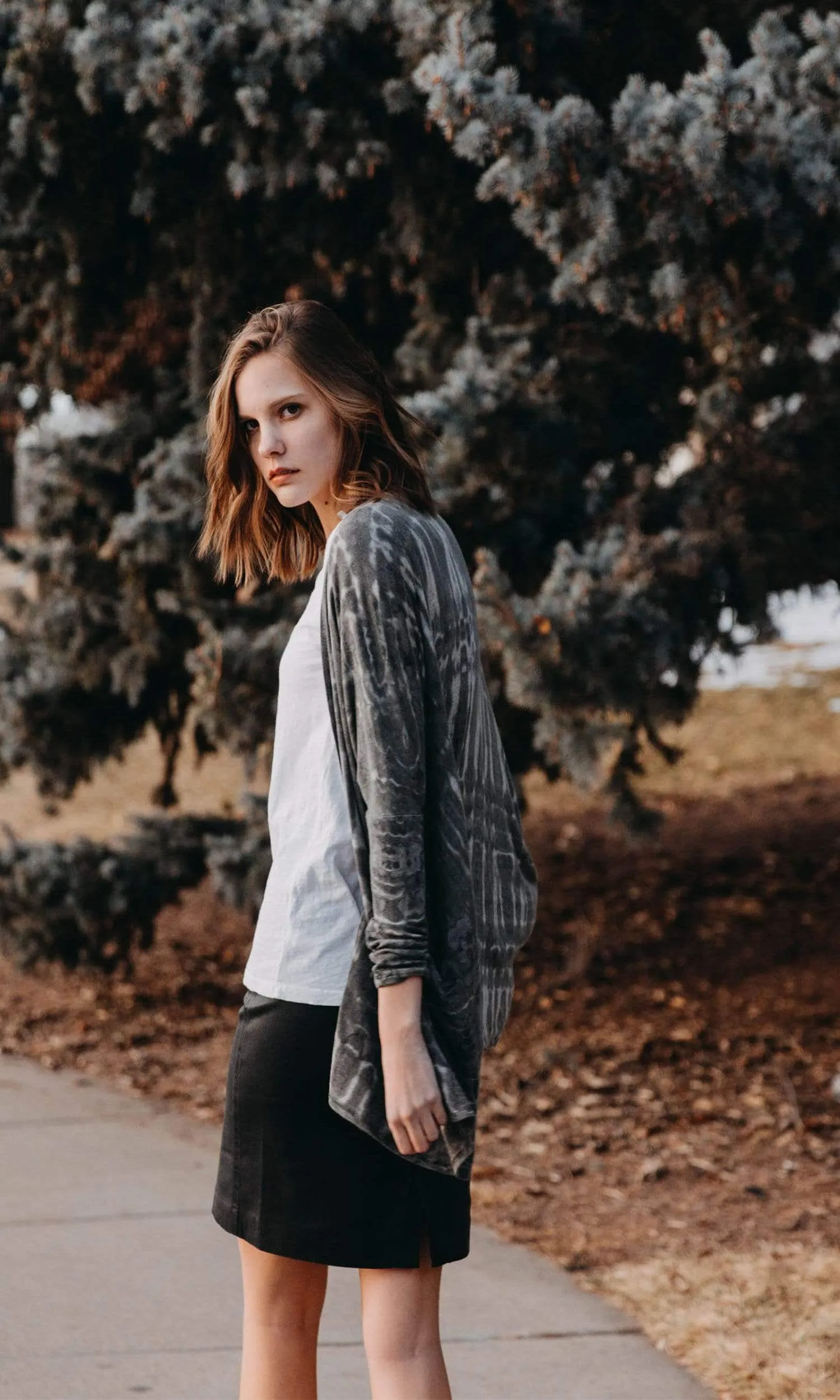 River   Sky Night Out Tie Dye Cardigan