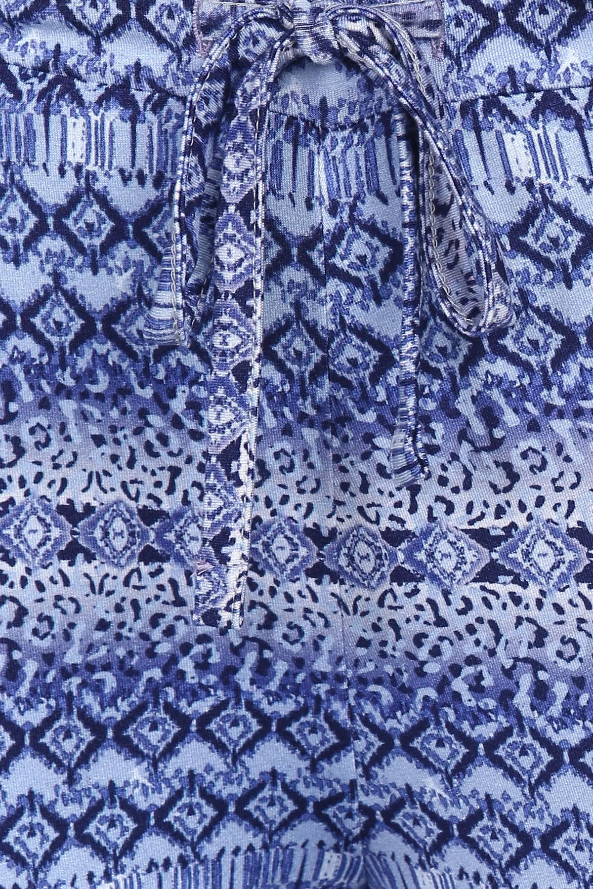 Royal Blue V-Neck Pajama Set