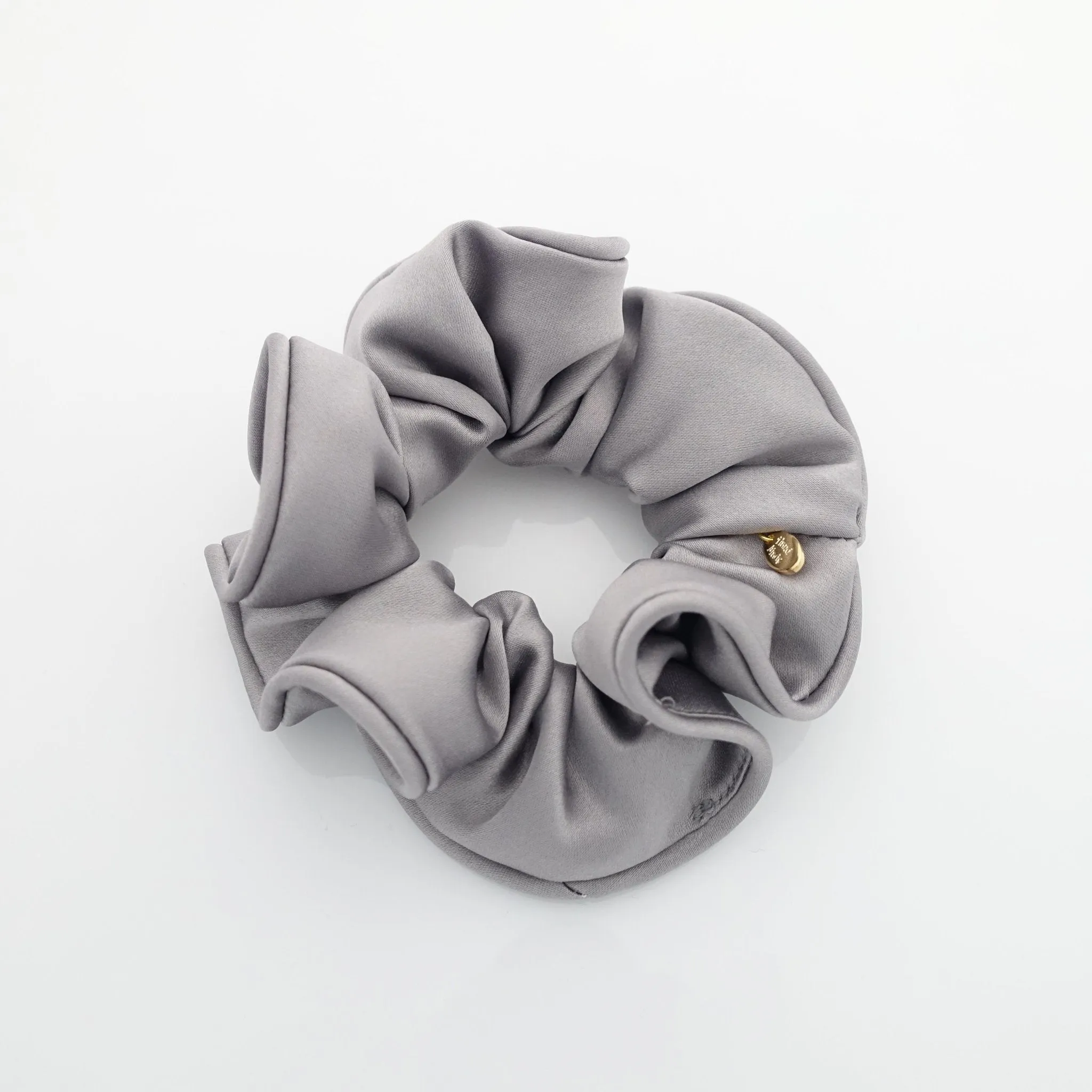 Satin medium solid color Scrunchies for Women