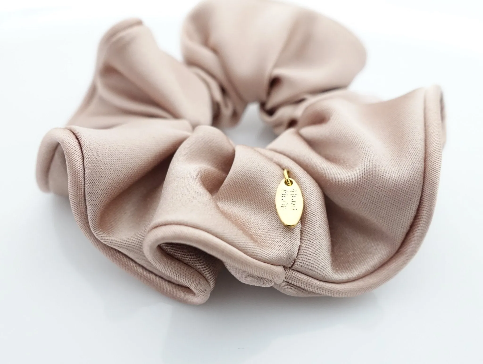 Satin medium solid color Scrunchies for Women
