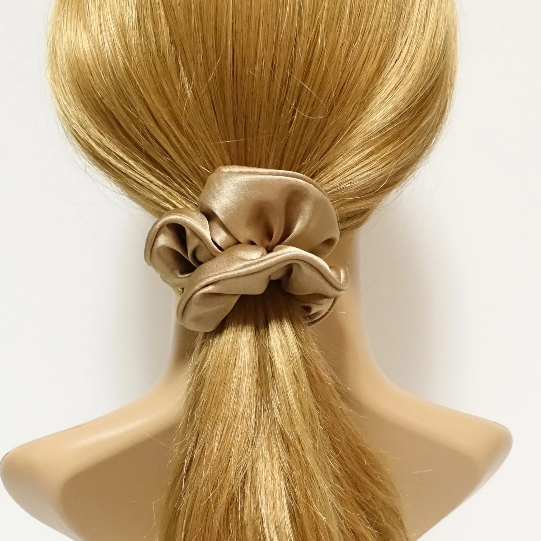 Satin medium solid color Scrunchies for Women