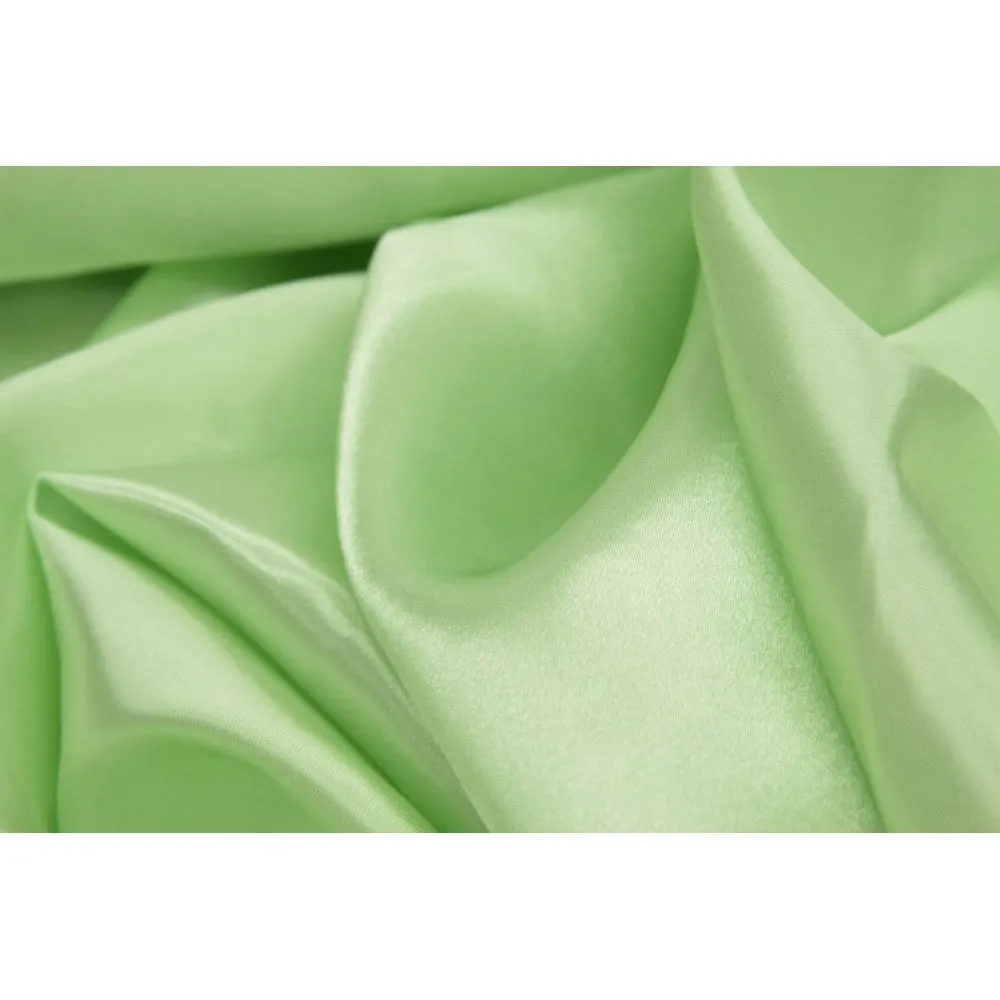 Square 90"x90" Satin Table Overlay - Mint Green