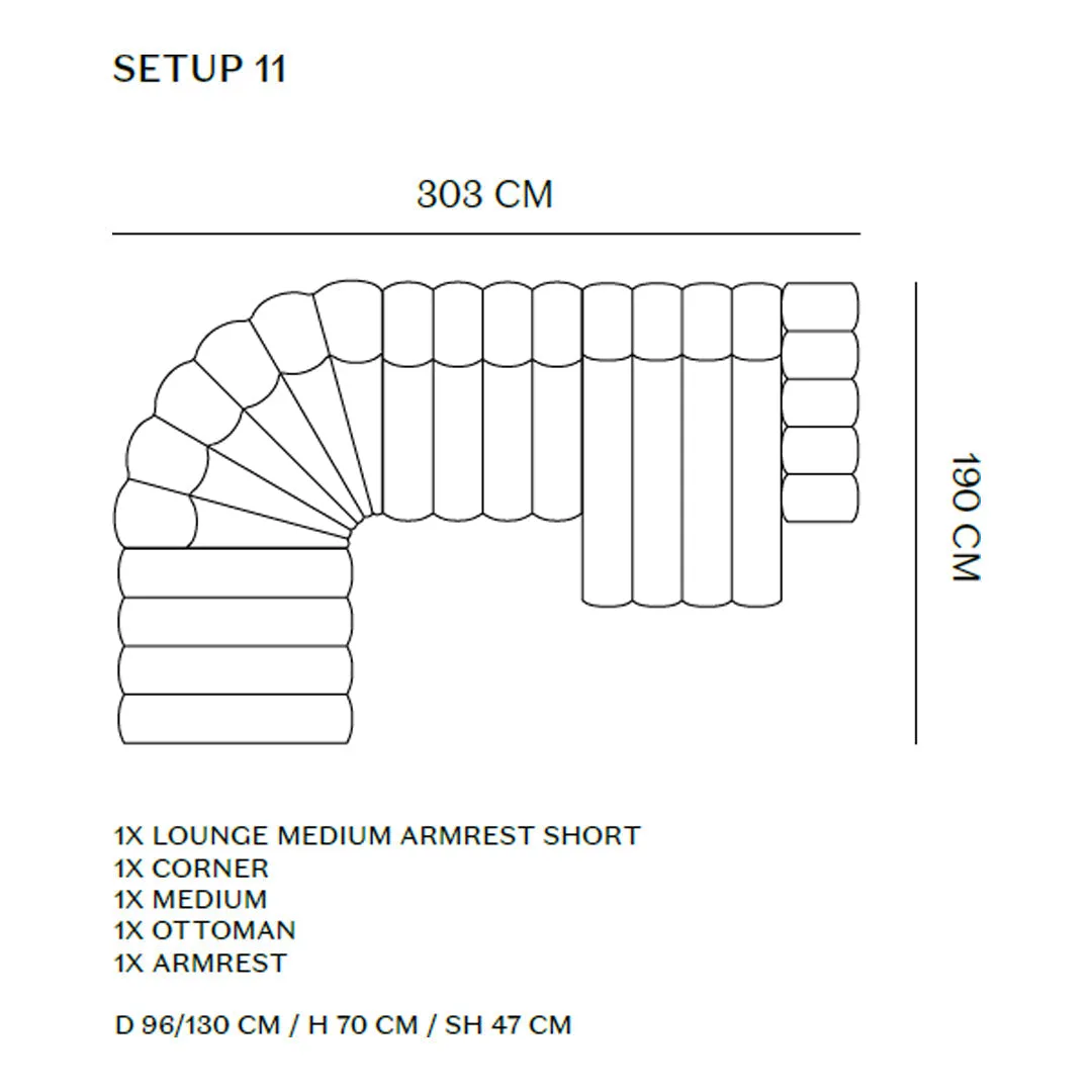 Studio Modular Sofa - Setup 11