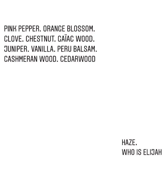 WHO IS ELIJAH HAZE 50ML EAU DE PARFUM