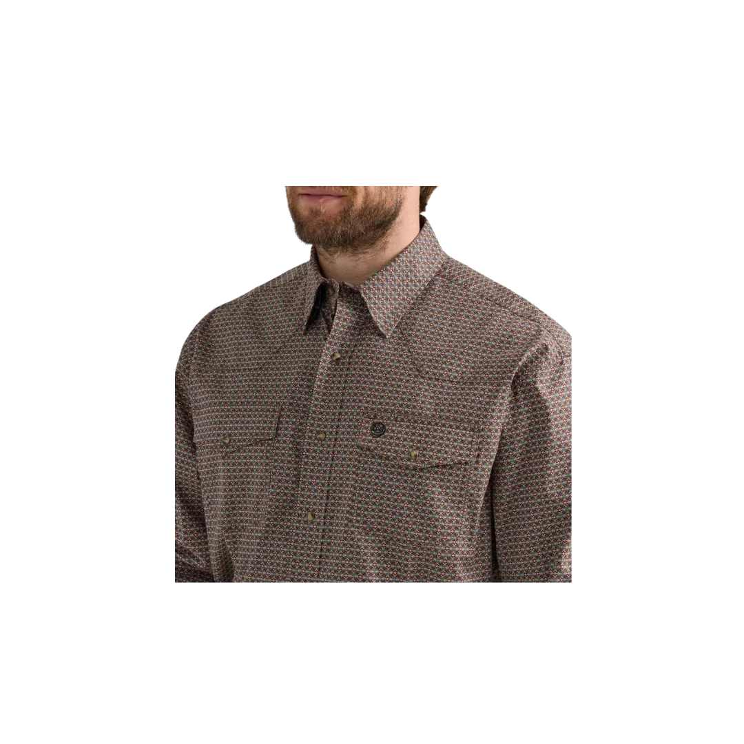 Wrangler Men's George Strait Troubadour Brown Shirt
