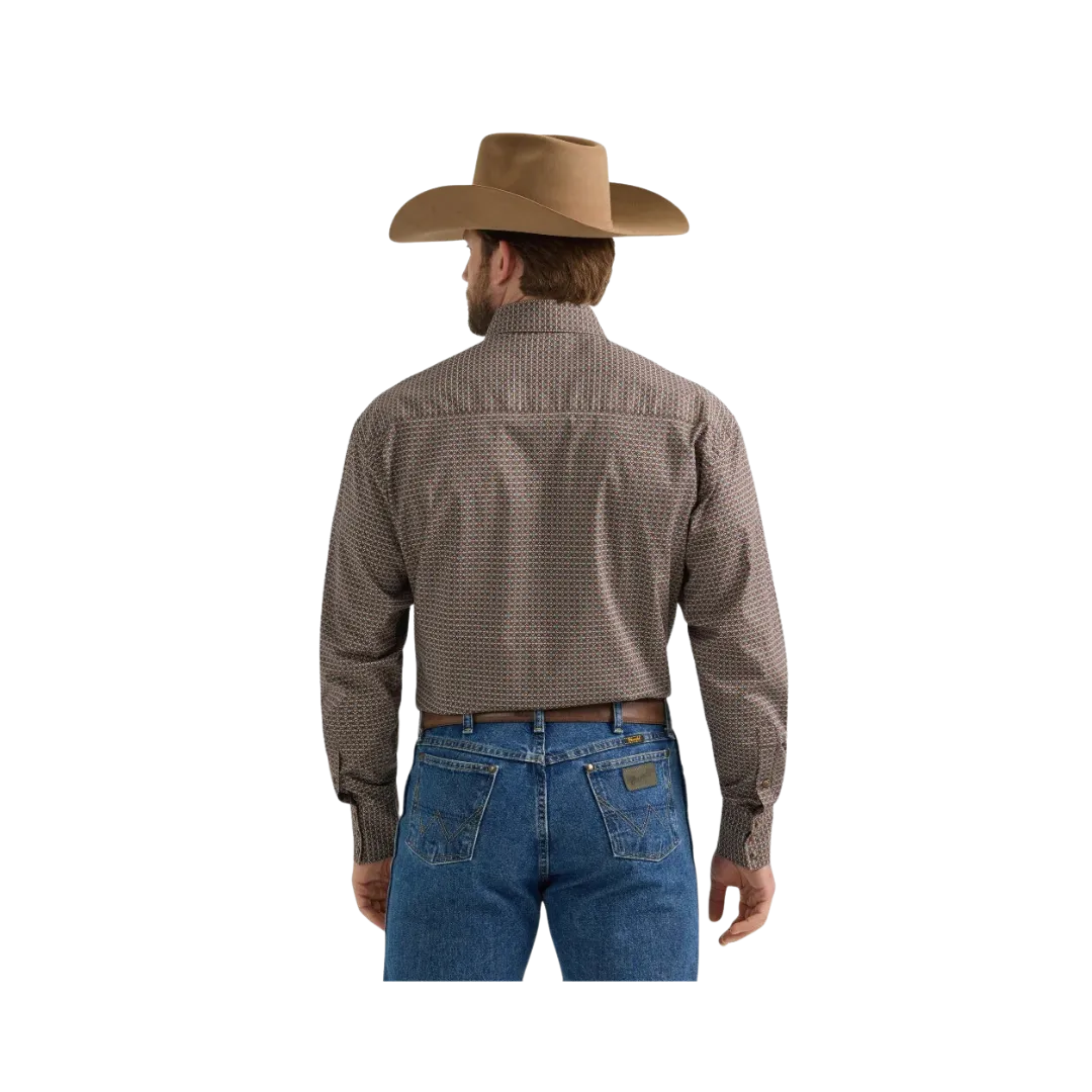 Wrangler Men's George Strait Troubadour Brown Shirt